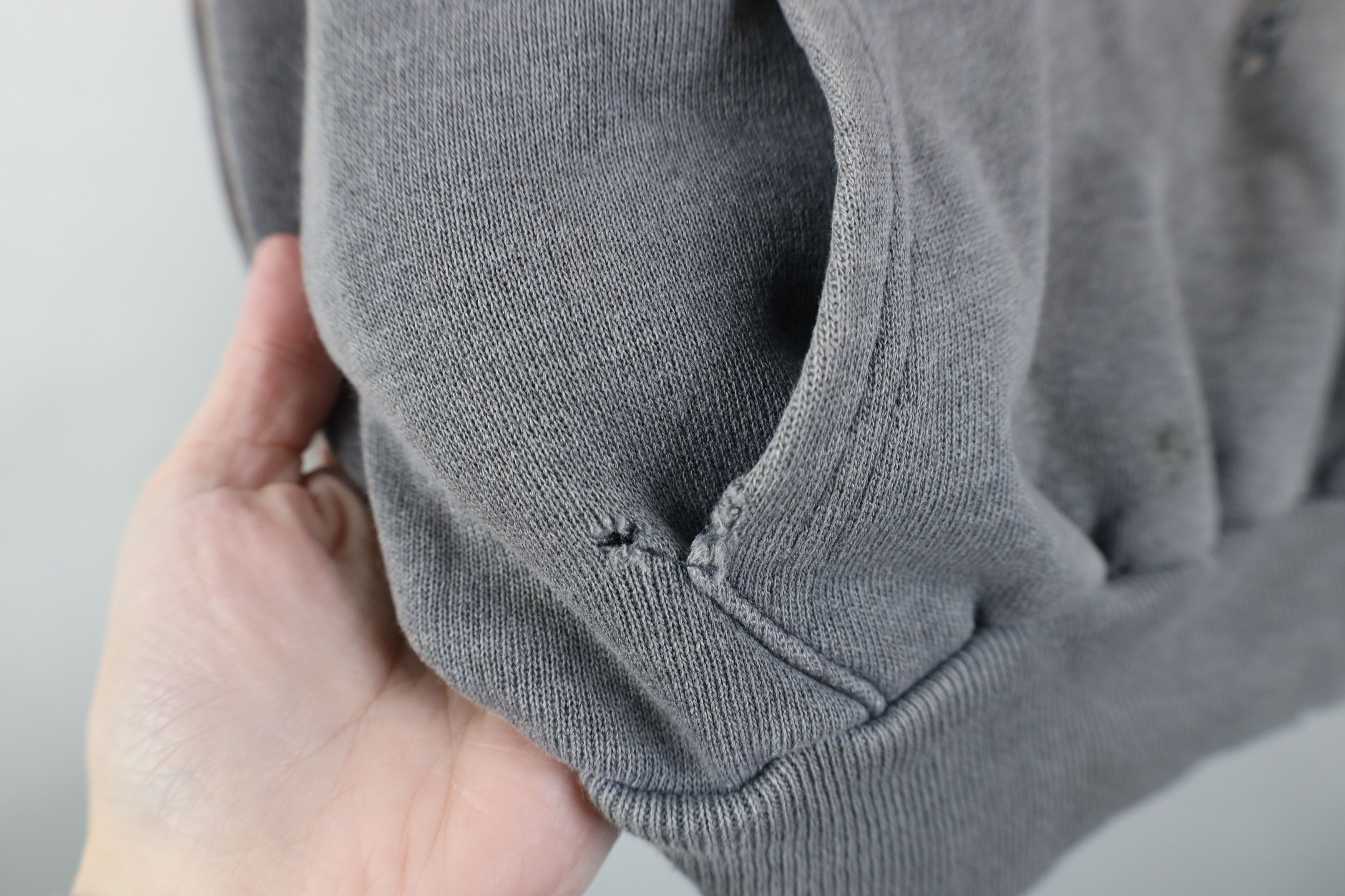 Vintage Vintage 70s Streetwear Blank Boxy Fit Hoodie Sweatshirt USA Size L / US 10 / IT 46 - 6 Thumbnail