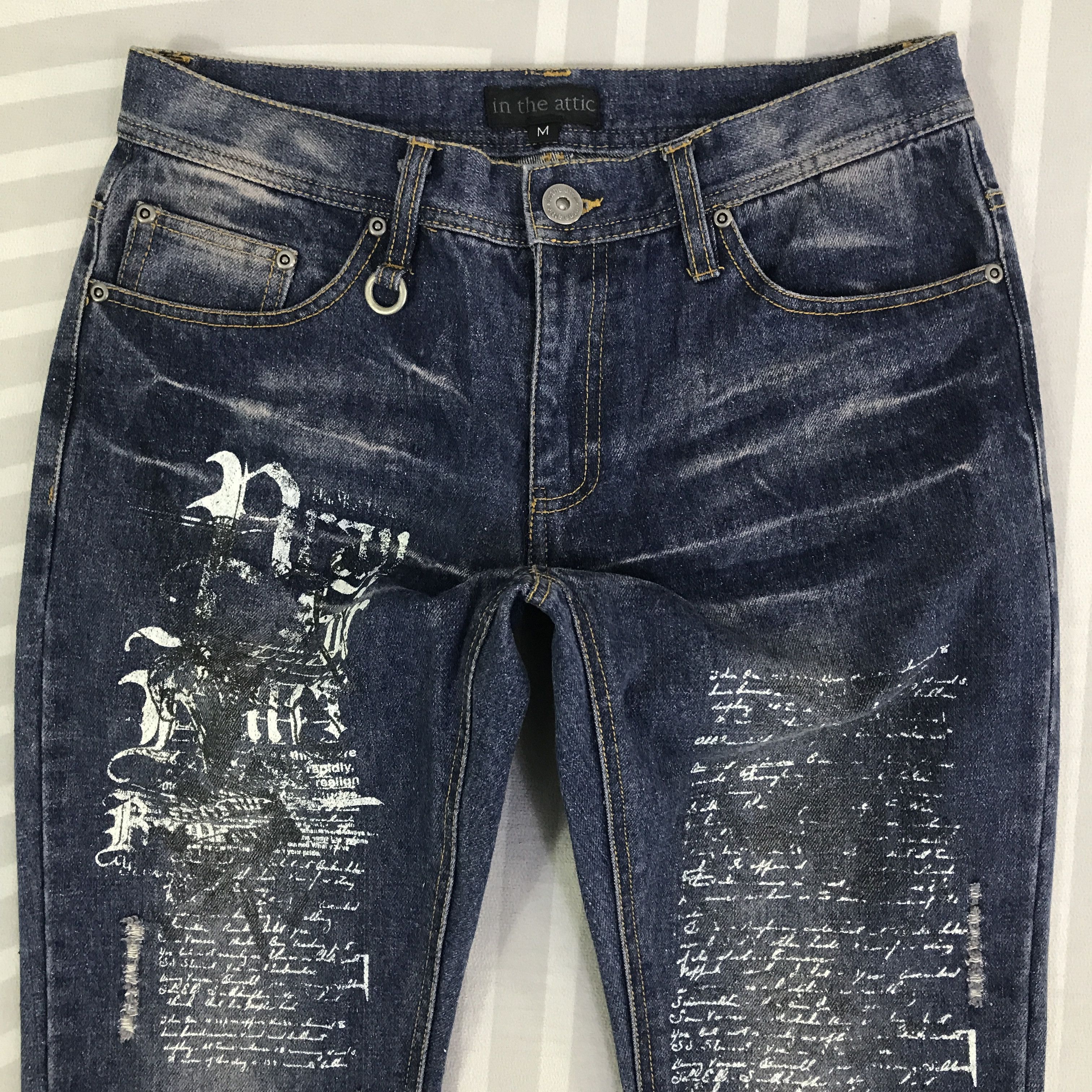 In The Attic Vintage In The Attic Japan Punk Jeans denim pantsK118B14 Size US 30 / EU 46 - 2 Thumbnail