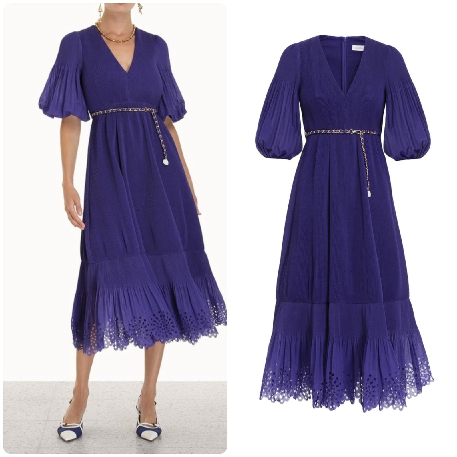 zimmermann tiggy bow midi dress Zimmermann