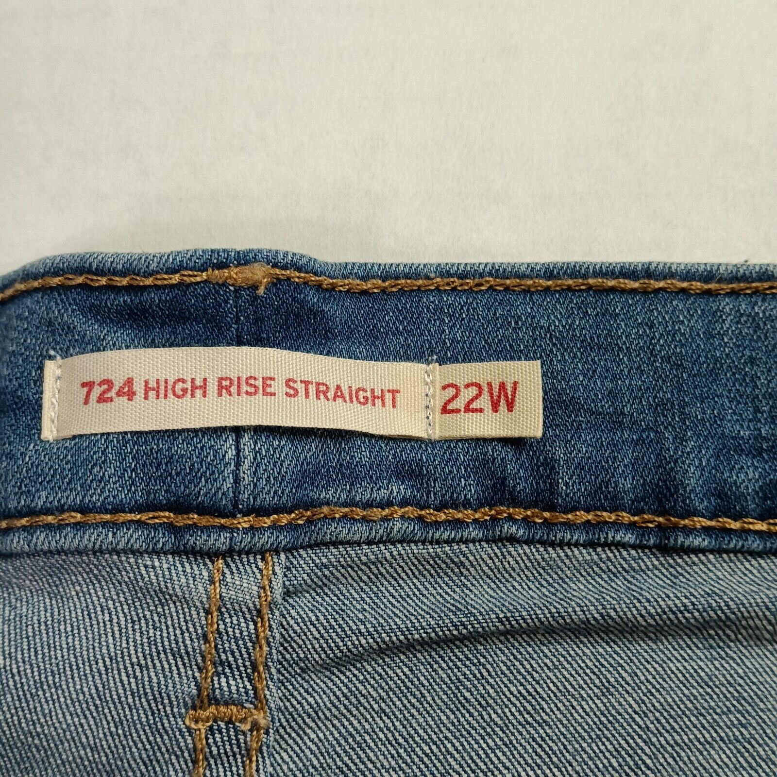 Levi's Levi's Jeans 724 High Rise Slim Jeans Womens Size 22W M Blue Size 42" / US 20 - 6 Thumbnail