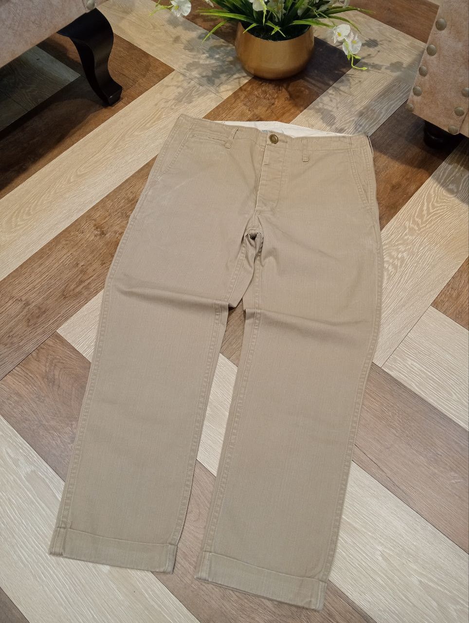 Visvim VISVIM JAPAN PREMIUM GIZA BUCKLE BACK COTTON PANTS Size US 32 / EU 48 - 2 Thumbnail