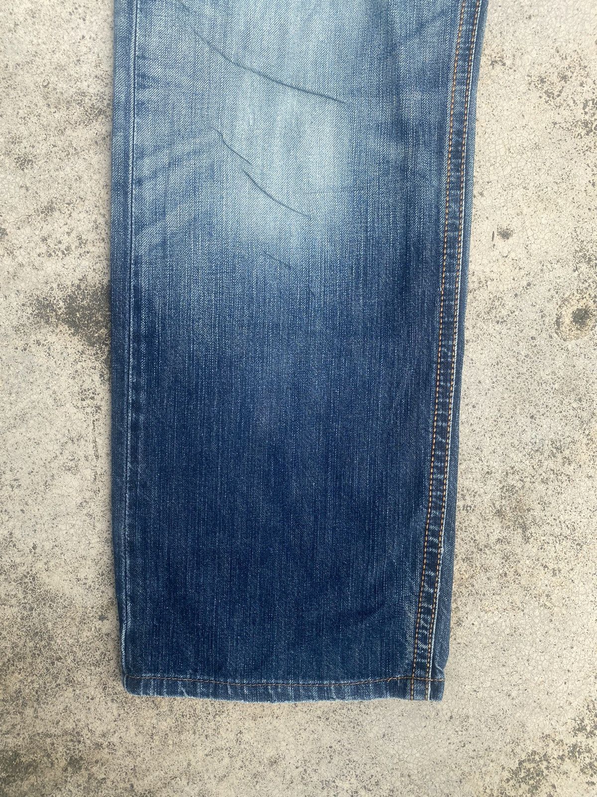 Edwin × Japanese Brand × Vintage Vintage y2k Edwin Faded Loose Denim Jeans Size US 36 / EU 52 - 2 Thumbnail