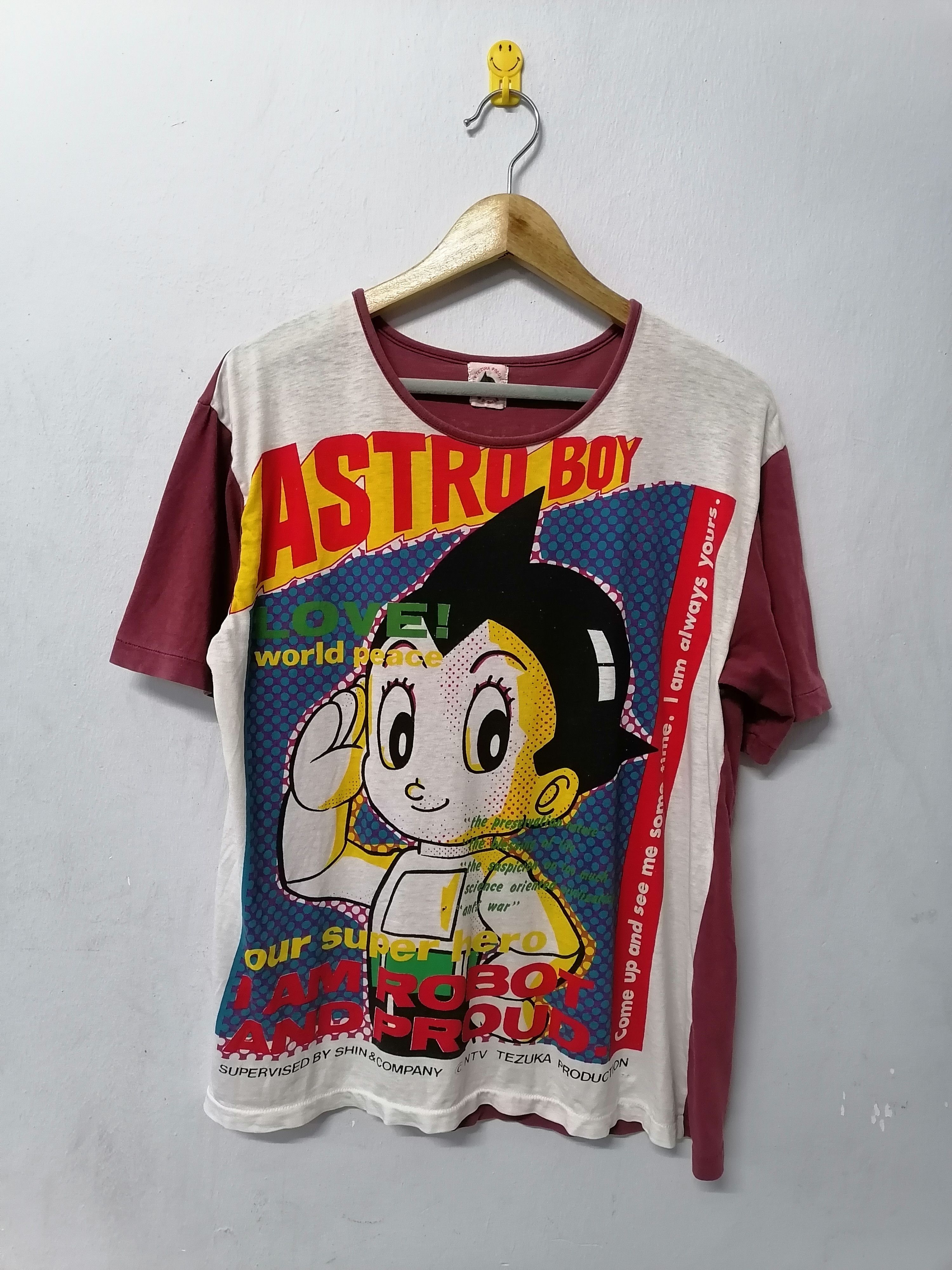 Anime × Vintage Trashed Faded Vintage Astro Boy Tezuka Production OVP Shirt Size US M / EU 48-50 / 2 - 1 Thumbnail