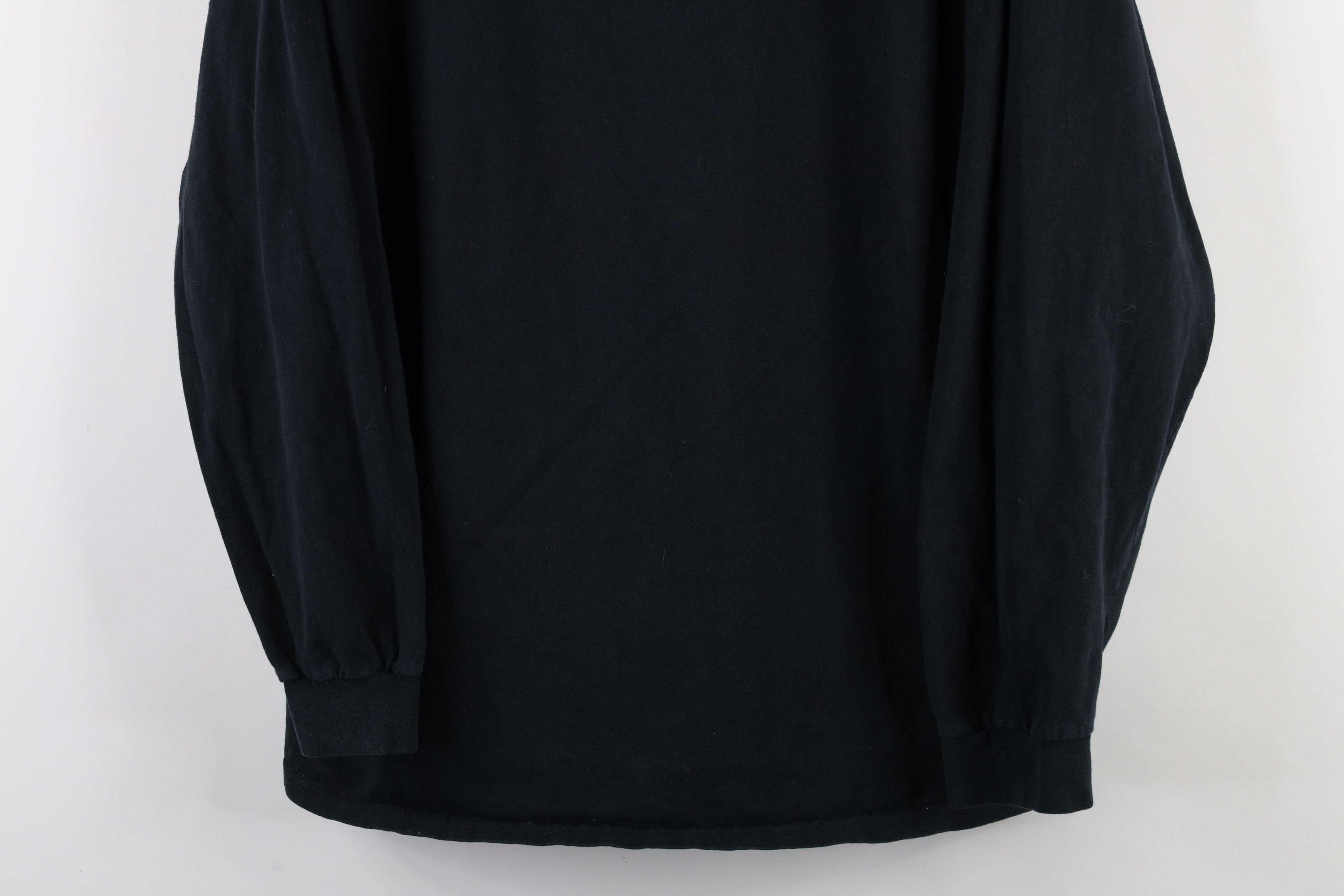 Vintage Vintage 90s Streetwear Long Sleeve T-Shirt Black Cotton Size US L / EU 52-54 / 3 - 3 Thumbnail