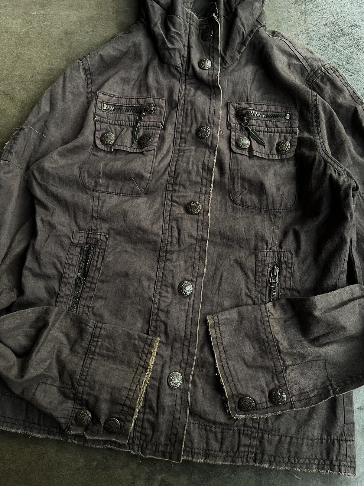 If Six Was Nine JAPANESE CORNFLAKE BONO GOA STYLE JACKET GOTHIC PUNK STYLE Size US S / EU 44-46 / 1 - 6 Thumbnail