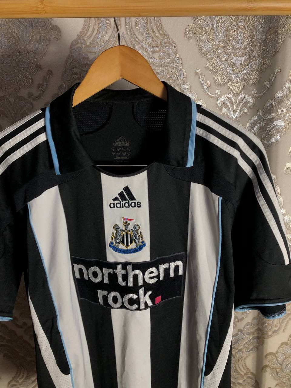 Vintage VERY RARE ADIDAS FC NEW CASTE UNITED ENGLAND SOCCER JERSEY Size US L / EU 52-54 / 3 - 2 Thumbnail