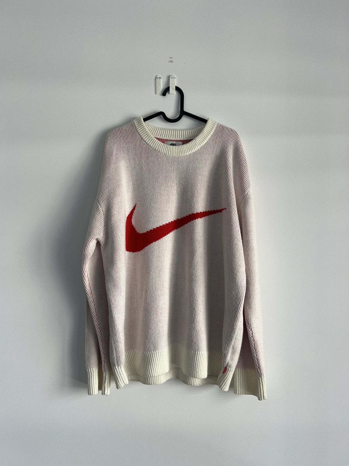 image of Nike Swoosh Sweater in Red, Men's (Size XL)