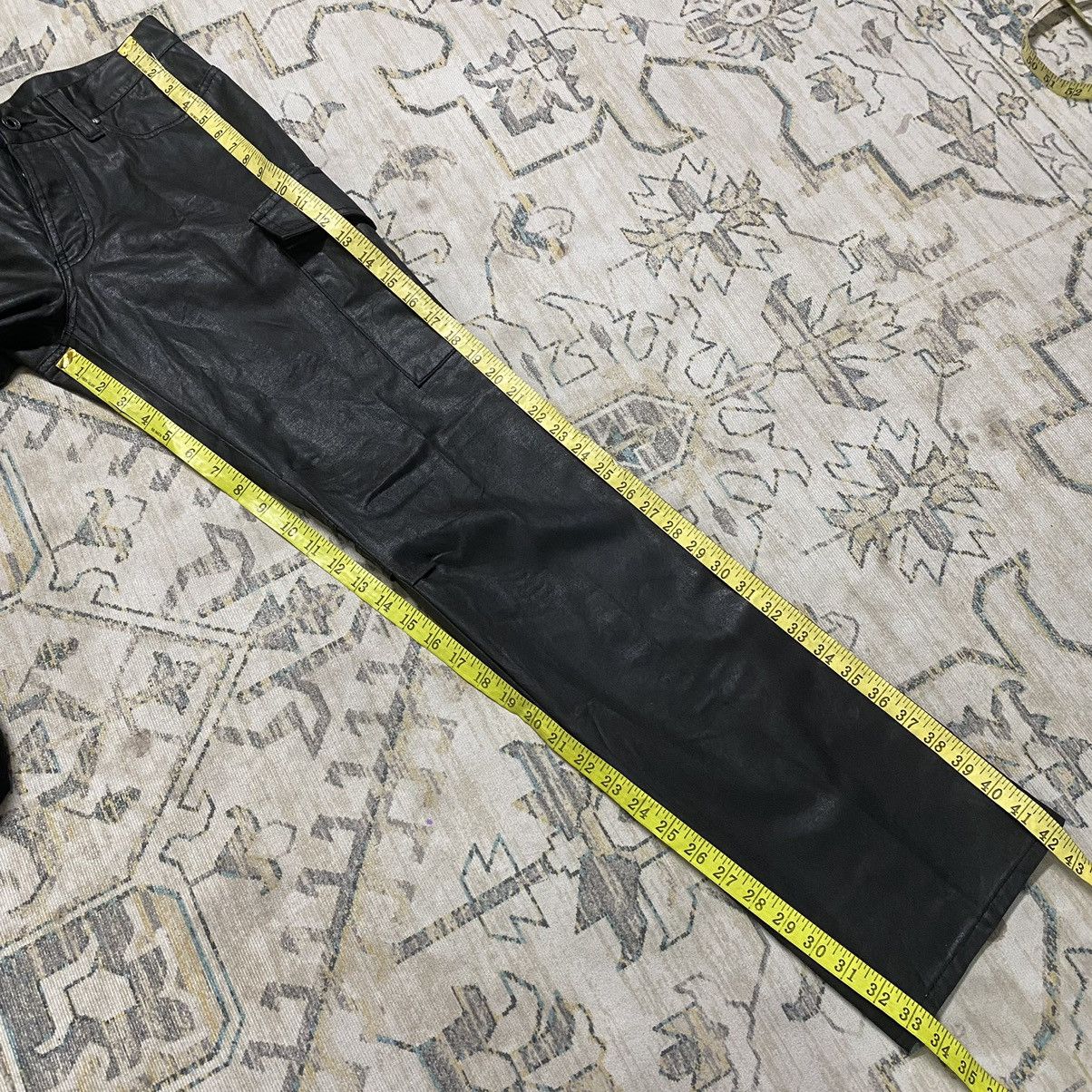 5351 POUR LES HOMMES 5351 Pour Les Hommes Black Waxed Cargo Pants Size US 30 / EU 46 - 24 Thumbnail