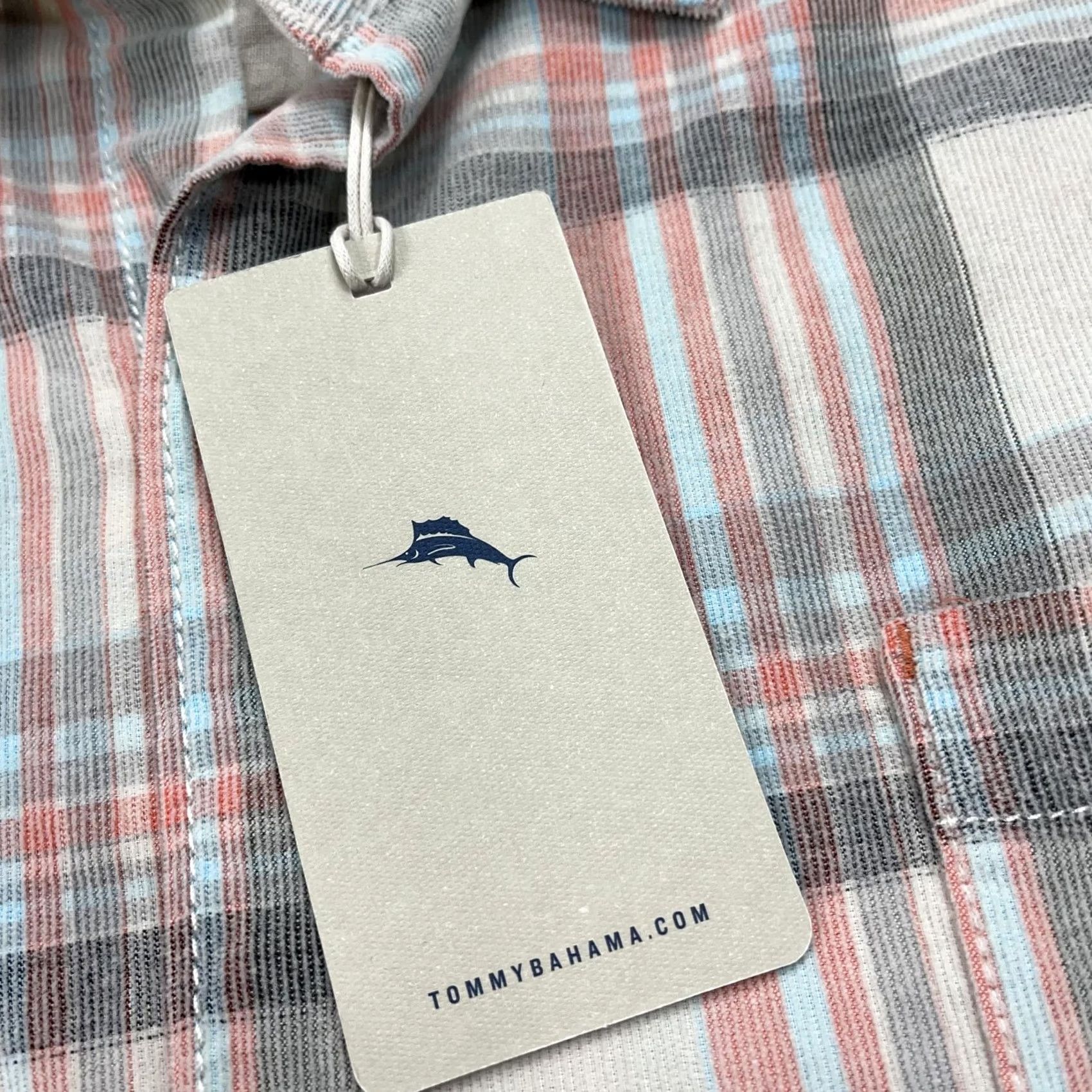 Tommy Bahama Tommy Bahama Shirt Mens 2XL Beige Plaid Corr-Chella Cotton Long Sleeve NWT Size US XXL / EU 58 / 5 - 5 Thumbnail