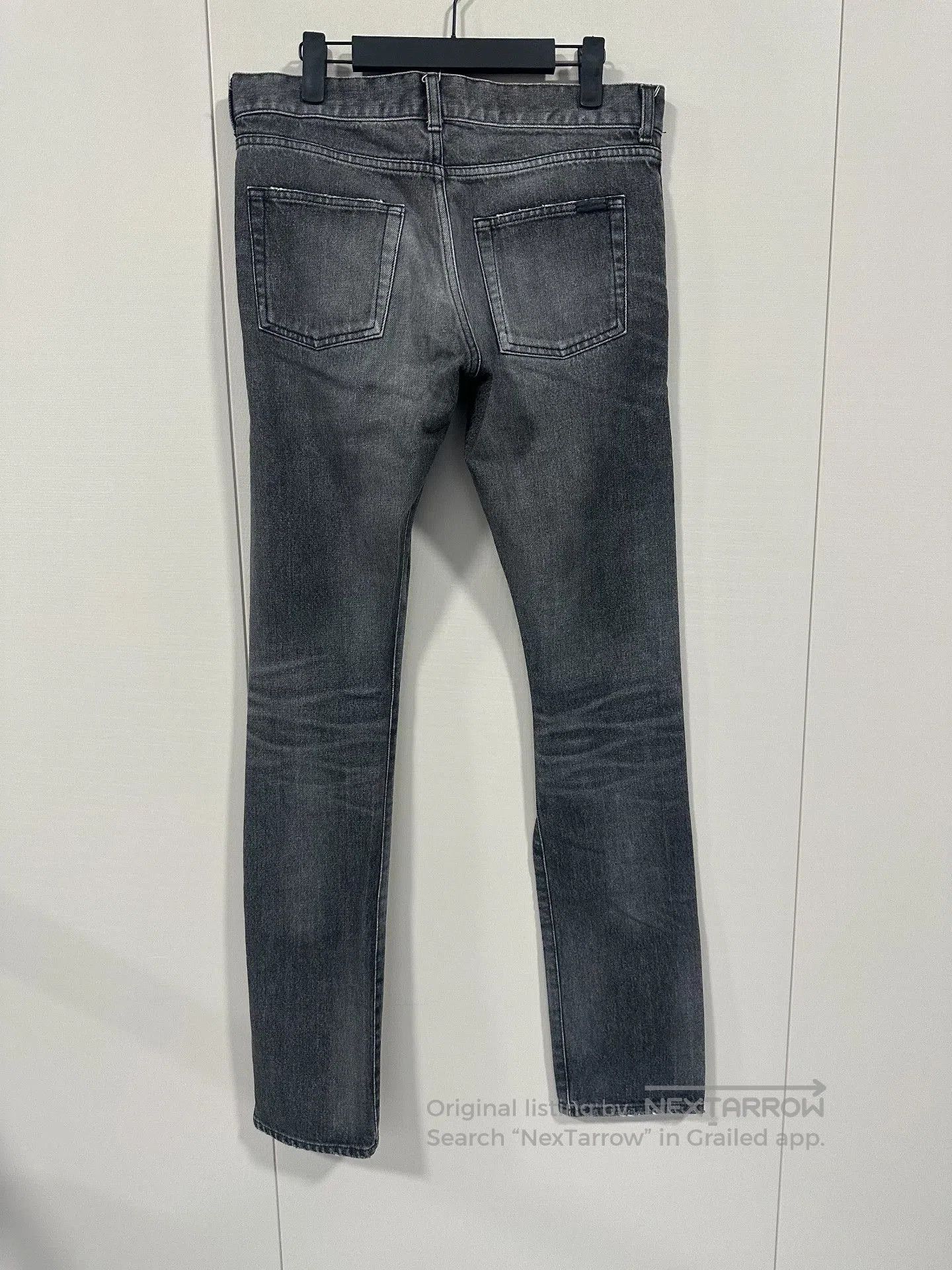 Saint Laurent Paris Saint Laurent D18 Black-Gray Washed Jeans. Size US 29 - 2 Thumbnail