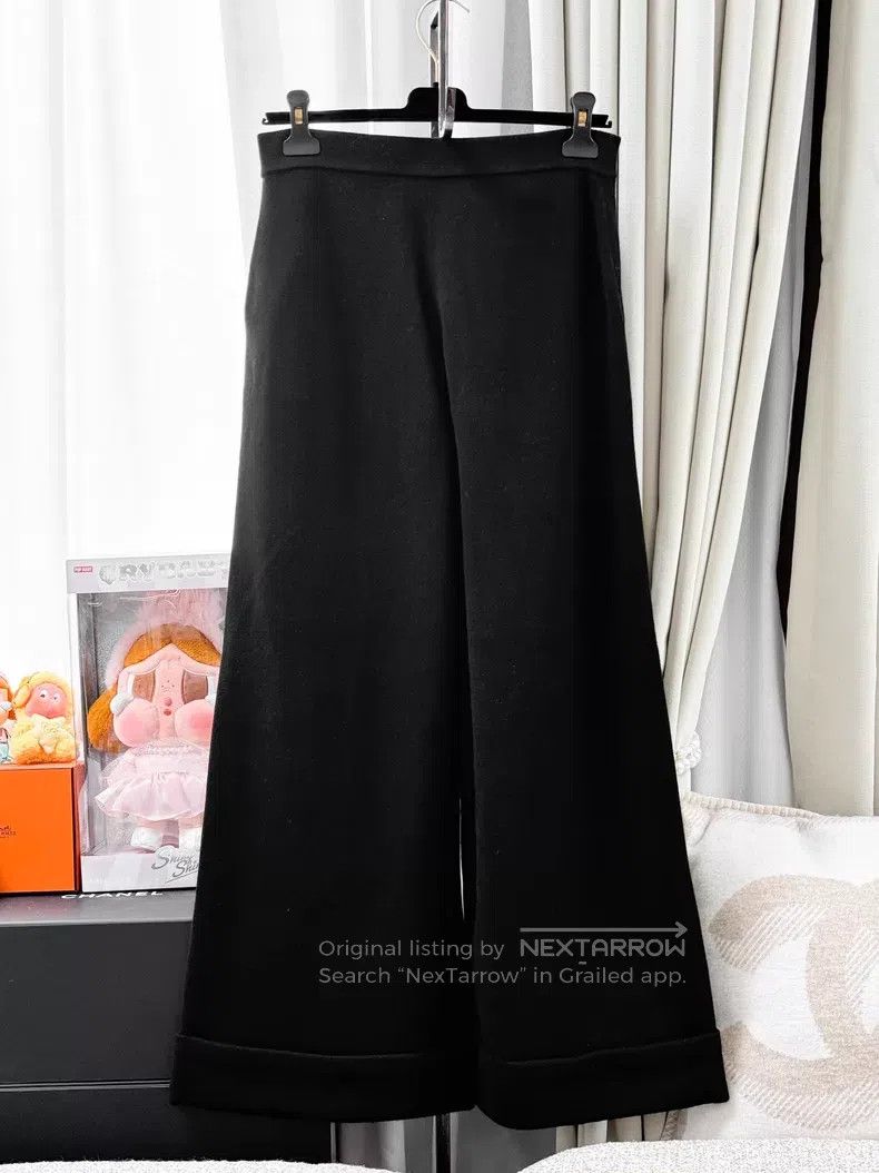 Chanel Chanel Knitted wide-leg trousers Size 25" / US 0 / IT 36 - 1 Thumbnail