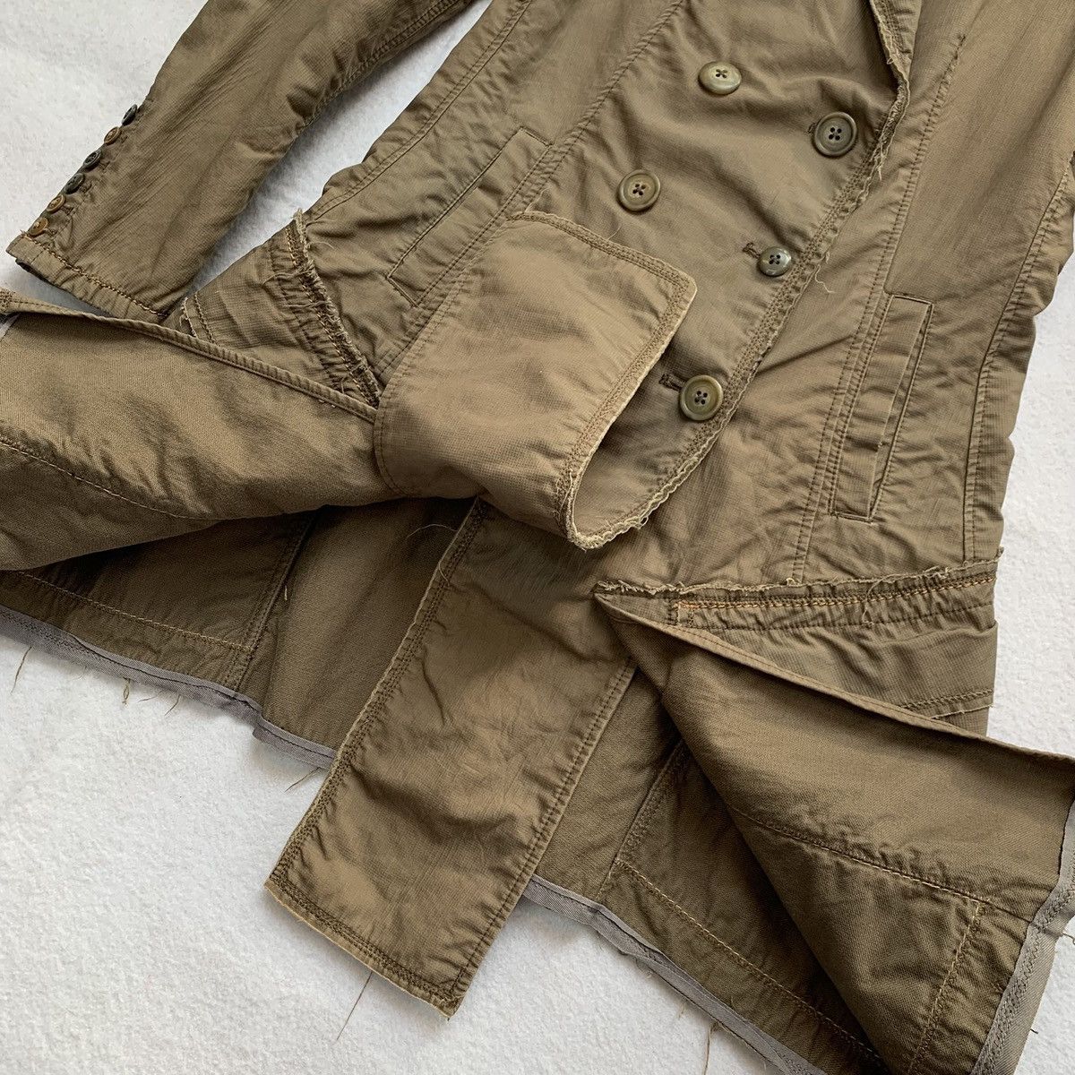 Marithe + Francois Girbaud Marithe Francois Girbaud Deconstructed Military Coat Size M / US 6-8 / IT 42-44 - 6 Thumbnail