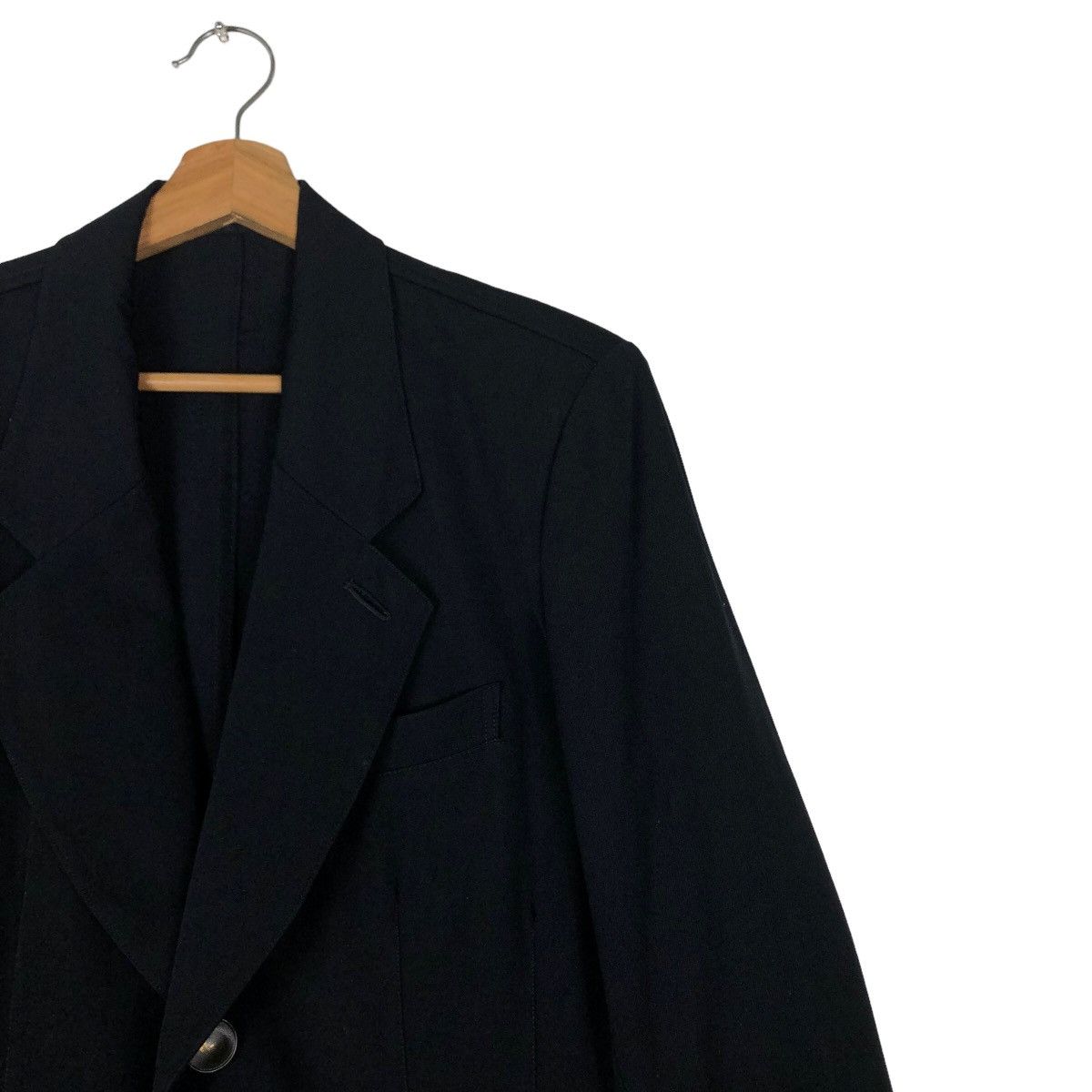 Yohji Yamamoto 🔥Rich Black Bondage Design Asymmetrical Design Cut AT Japan Size US M / EU 48-50 / 2 - 6 Thumbnail
