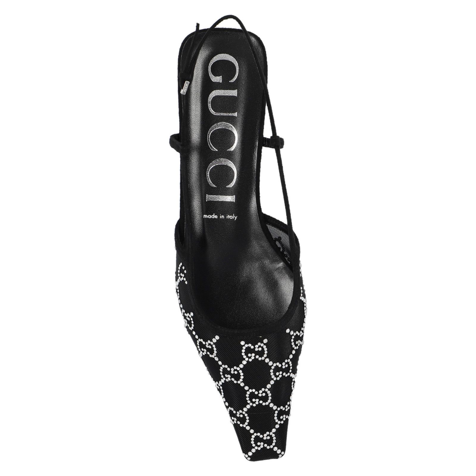 Gucci GUCCI Black Mesh With Crystals Ballet Flats New & Authentic Size US 7 / IT 37 - 4 Thumbnail