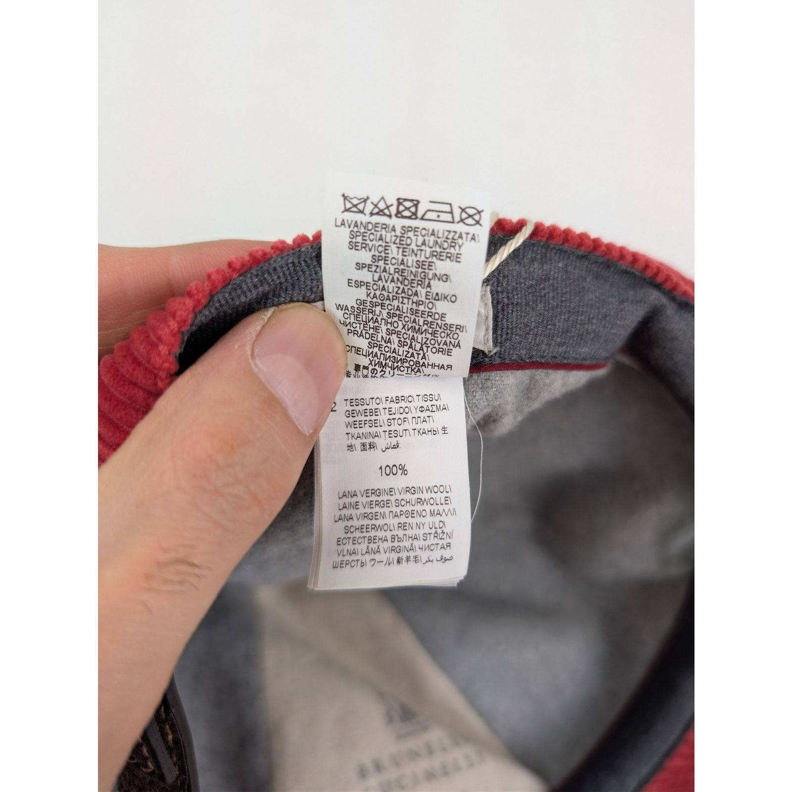 Brunello Cucinelli o1rshd1 CC20 Size: M / Baseball Cap / hat in Red Size ONE SIZE - 13 Thumbnail
