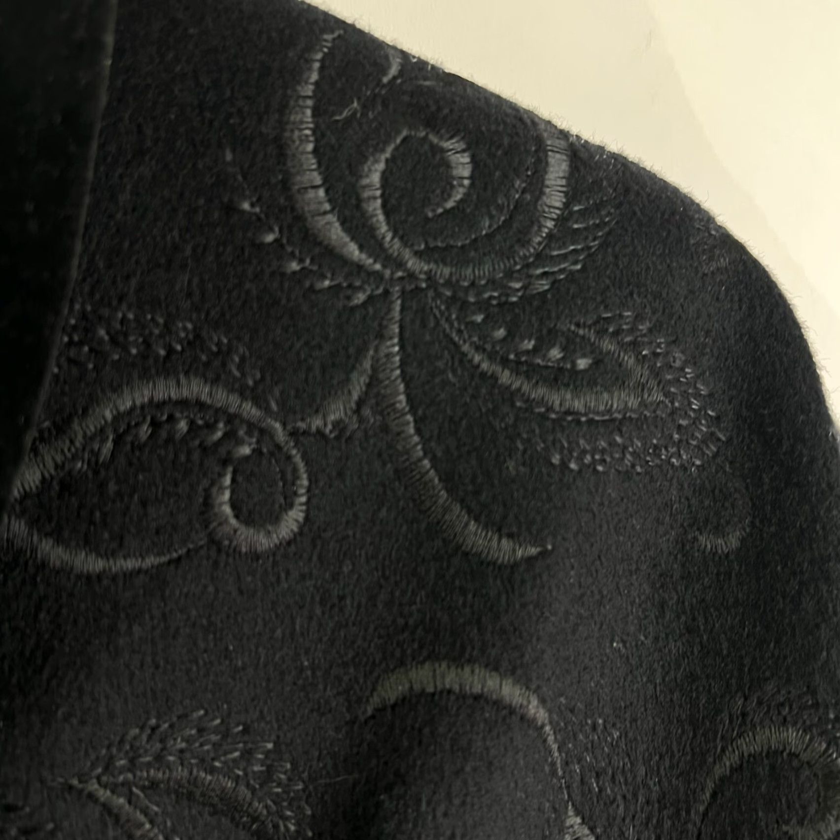 Vintage VINTAGE Forstmann Victorian Wool Jacket Womens XL 1940s Beaded Black Retro Size XL / US 12-14 / IT 48-50 - 5 Thumbnail