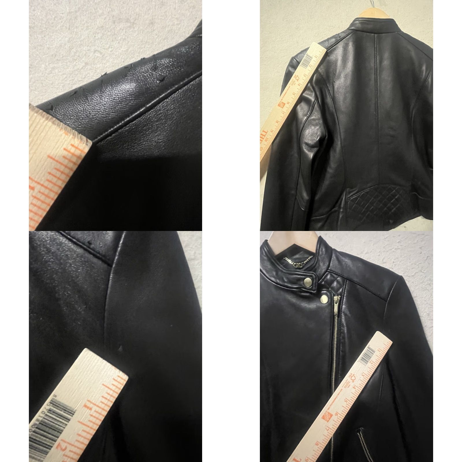 Cole Haan Cole Haan leather jacket Black Womens Small Petite S Motorcycle Jacket Lambskin Petite Women Size S / US 4 / IT 40 - 8 Thumbnail