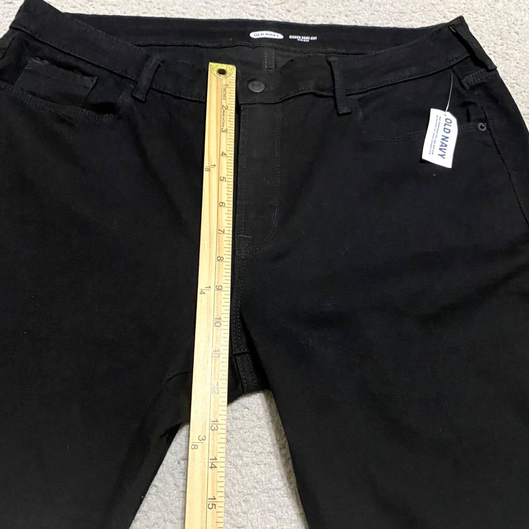 Old Navy NWT Old Navy Jeans Black Denim Bootcut High Rise 16 Dark Wash Womens Adult Regular 29in Inseam Pocket 5-Pocket Denim Shirt? Size 38" / US 16 / IT 52 - 7 Thumbnail