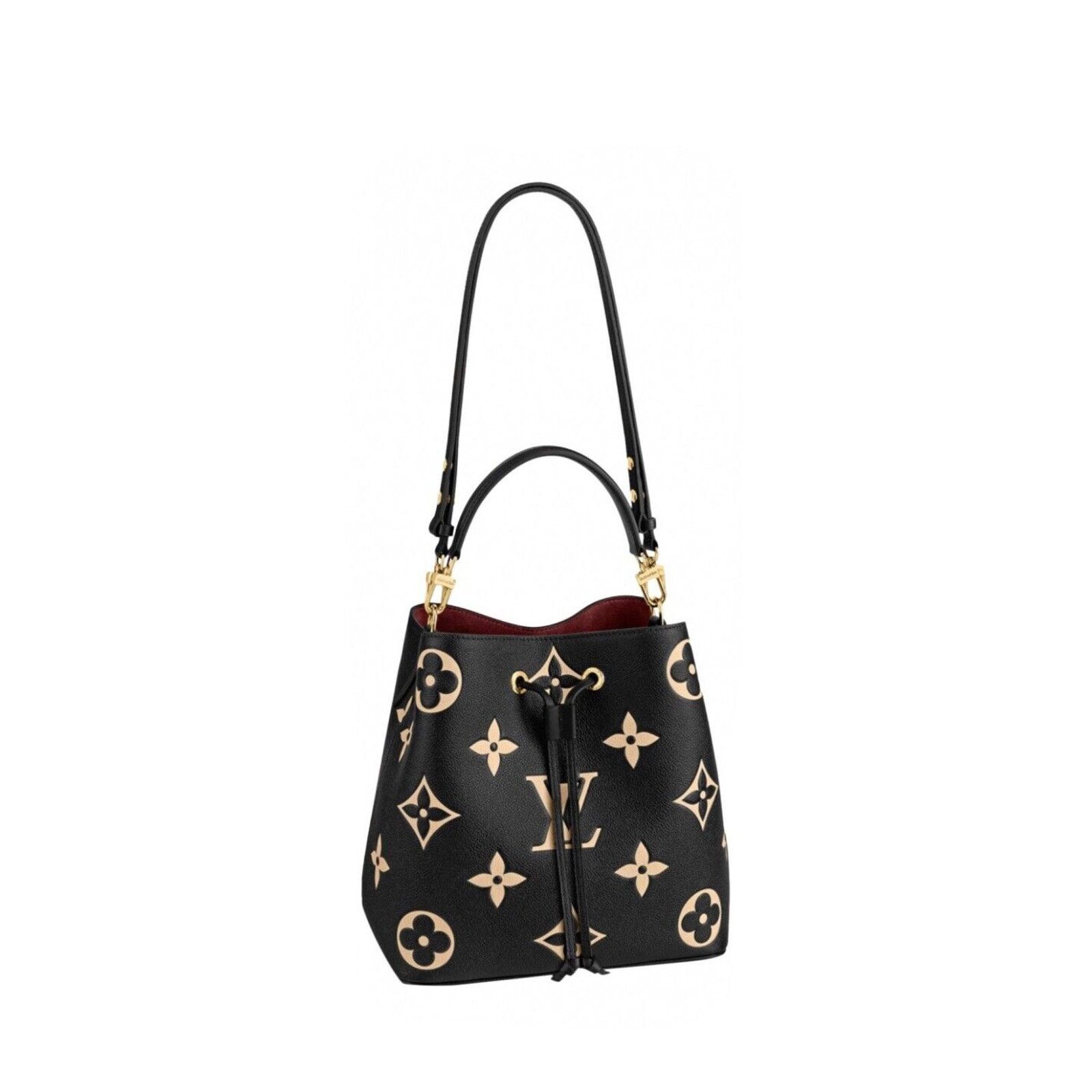 Louis Vuitton NéoNoé Shoulder Bag MM Black Leather