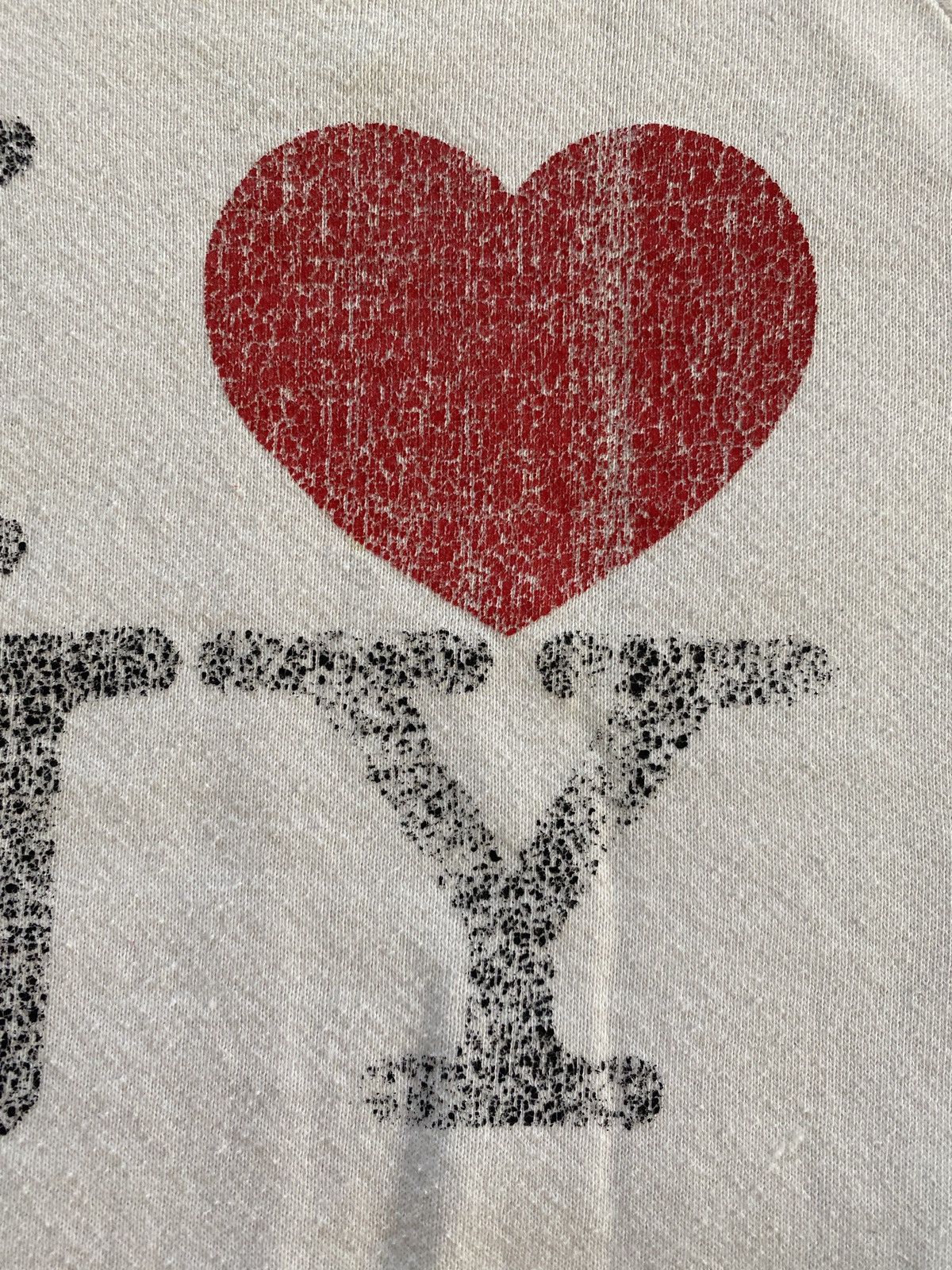 Jerzees Vintage 80’s I❤️NY New York Faded Raglan Crewneck Sweatshirt Size US XS / EU 42 / 0 - 5 Thumbnail