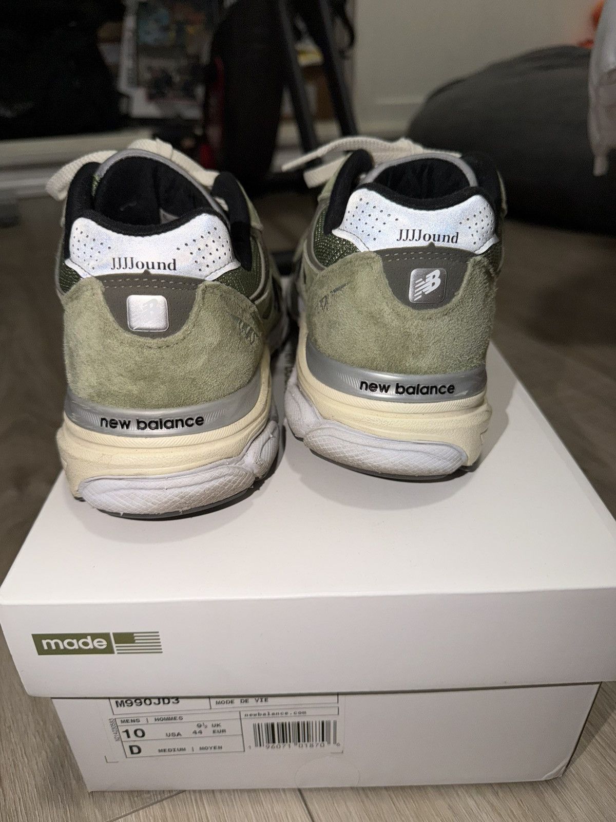 JJJJound × New Balance New balance jjjjound 990v3 olive Size US 10 / EU 43 - 4 Thumbnail