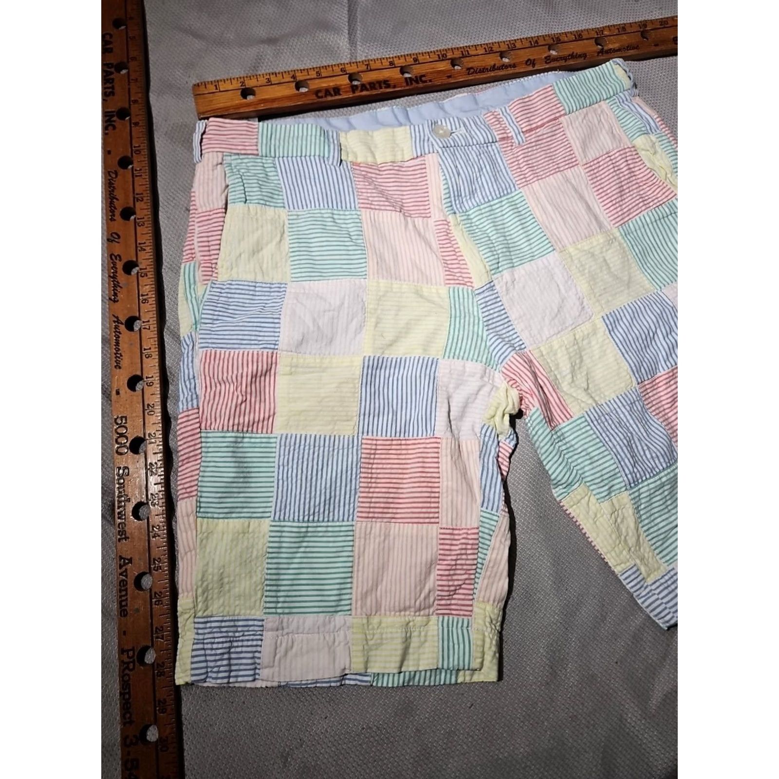 Brooks Brothers Brooks Brothers Shorts Mens 35 Multicolor Seersucker Preppy Patchwork Bermuda Pants Shorts Set? Size US 35 - 4 Thumbnail