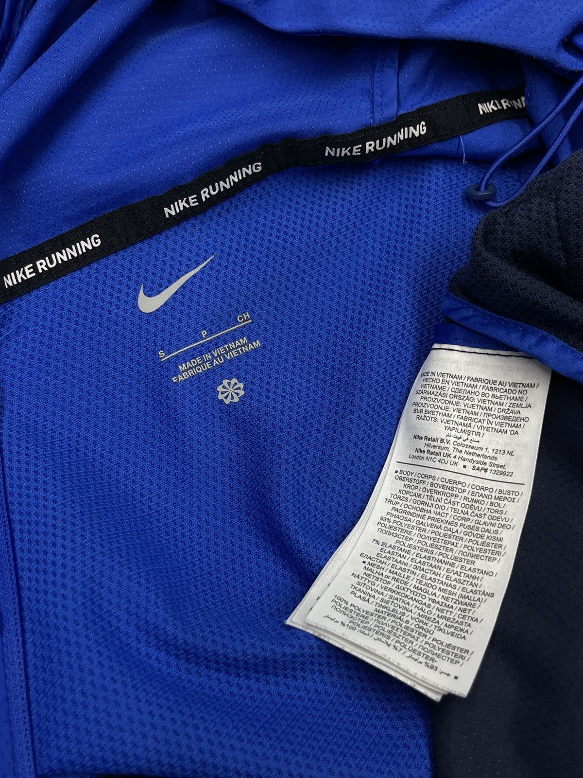 Nike Mens Nike Running Windrunner Hooded Jacket Blue Navy Size US S / EU 44-46 / 1 - 11 Thumbnail