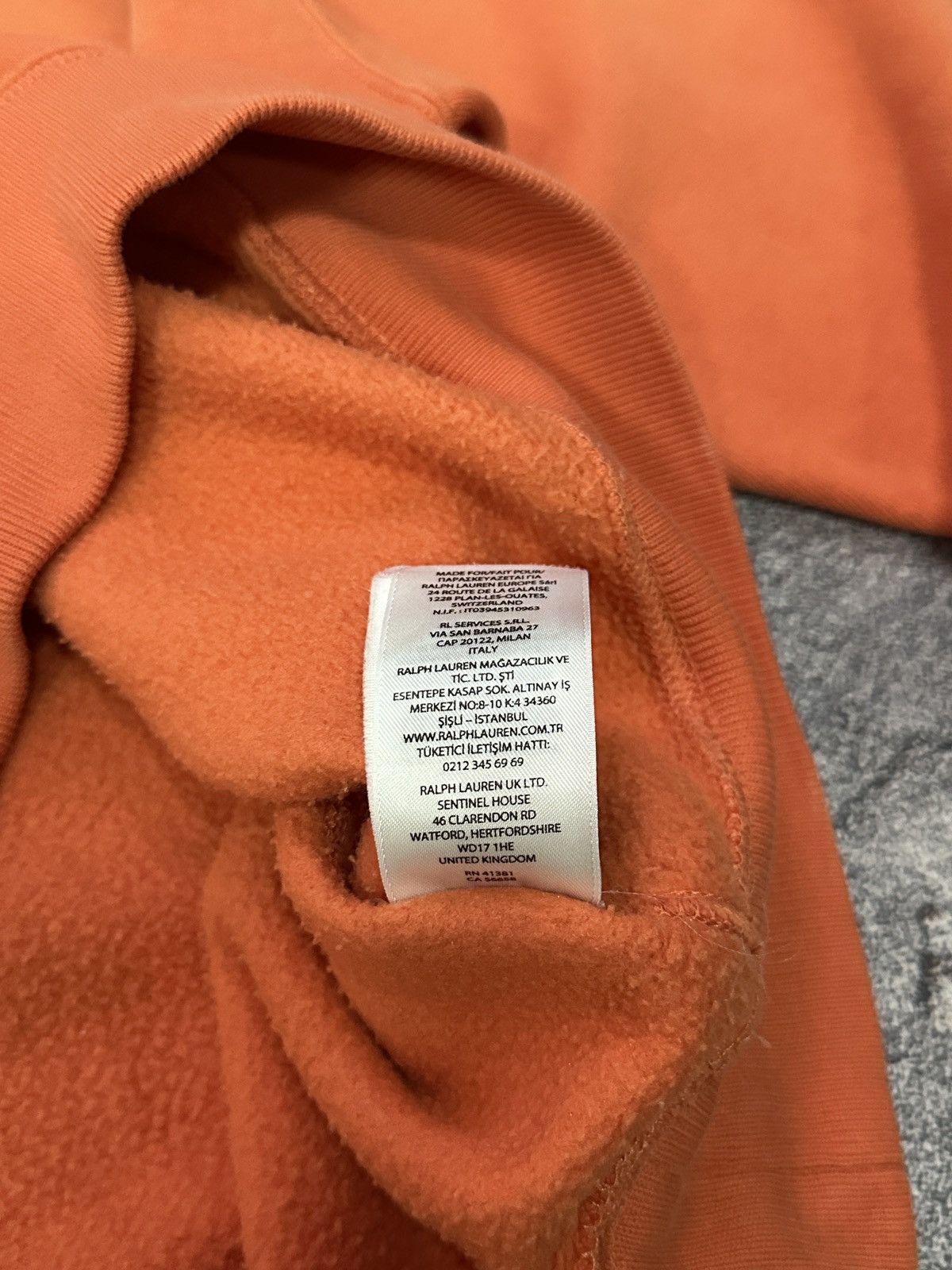 Polo Ralph Lauren Vintage Polo Ralph Lauren Sun Faded Orange Sweatshirt M Size US M / EU 48-50 / 2 - 11 Thumbnail
