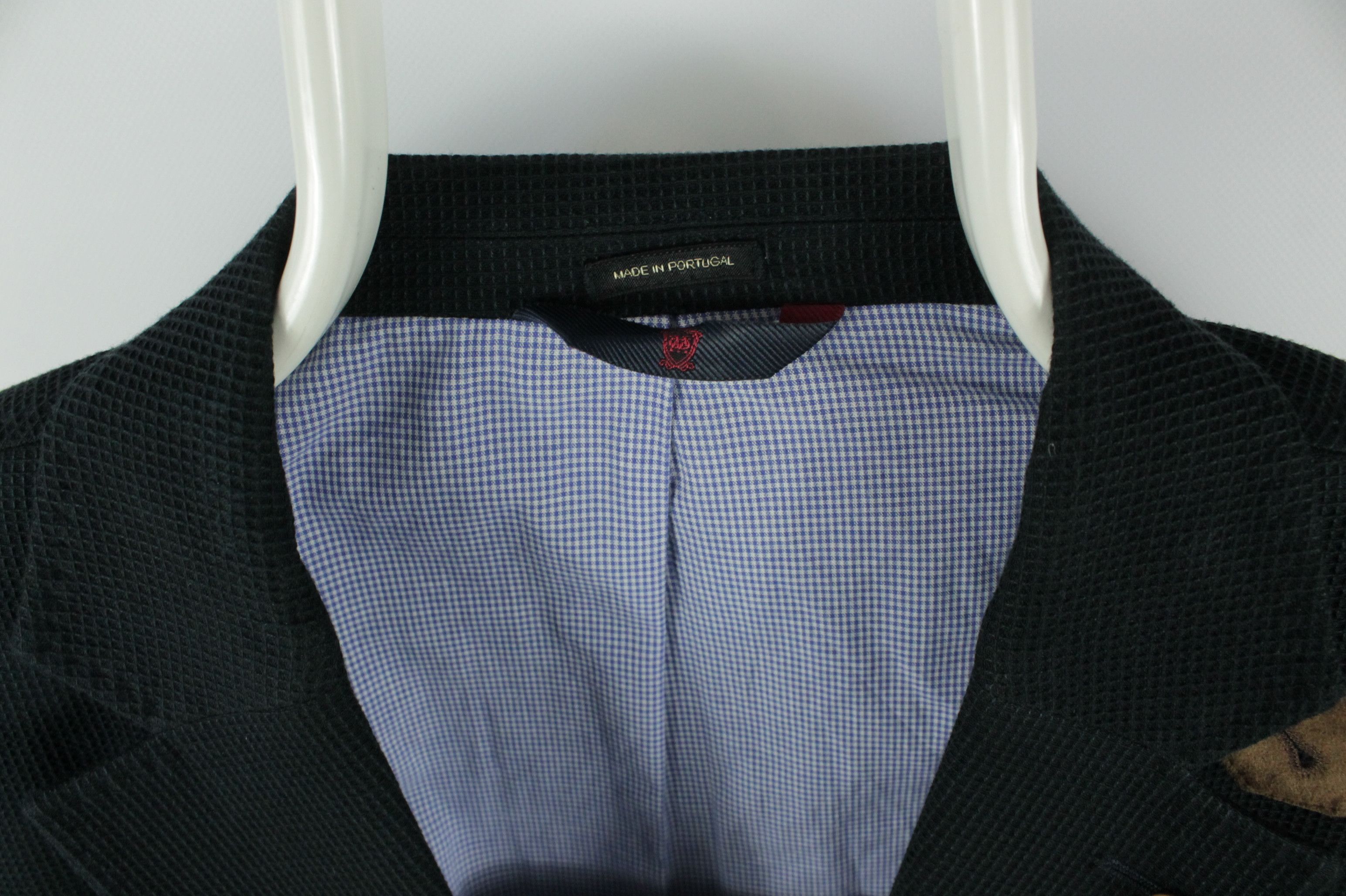 Designer × Massimo Dutti Massimo Dutti Waffle Cotton Elbow Patch Blazer Jacket Size US L / EU 52-54 / 3 - 3 Thumbnail