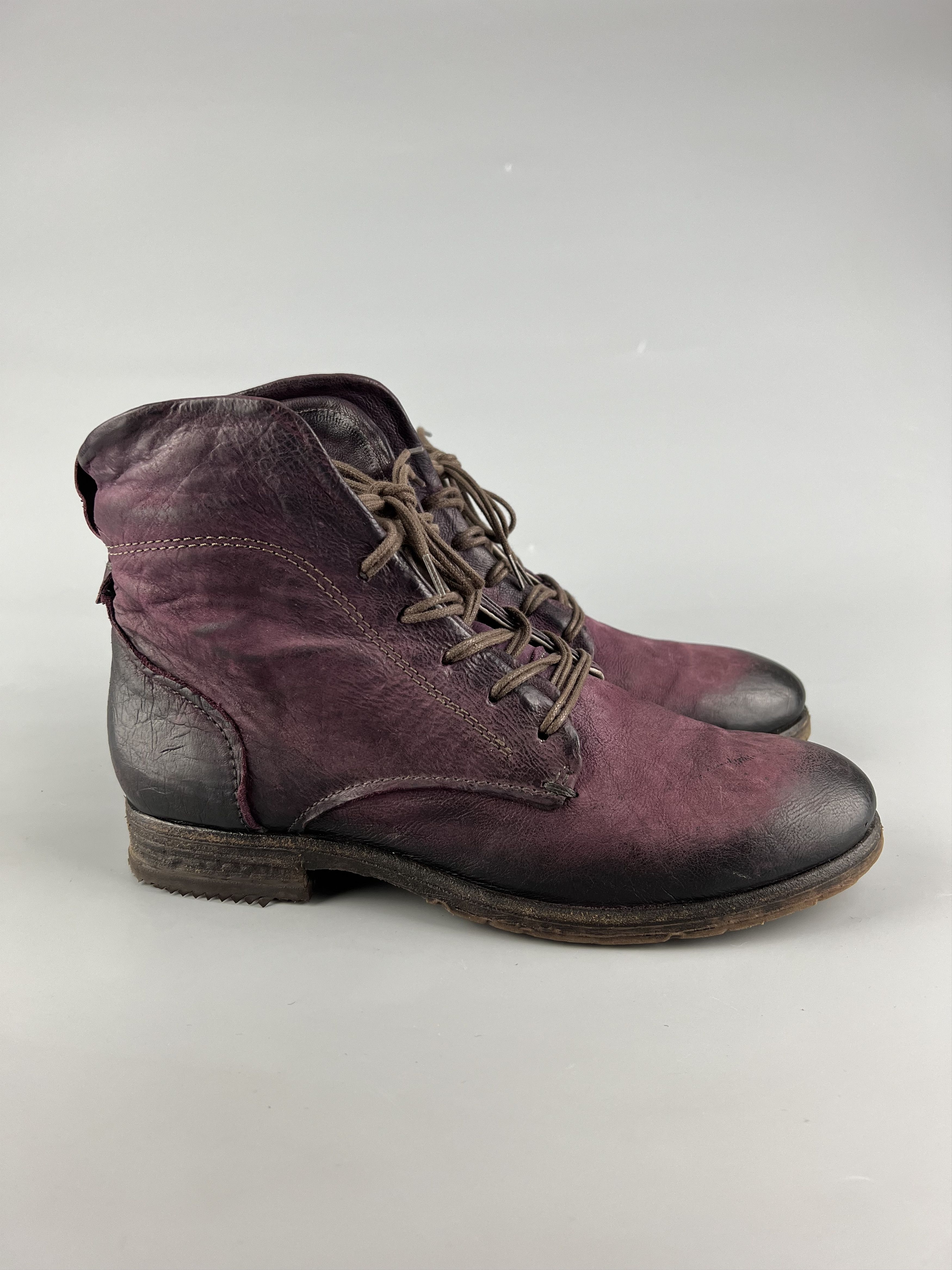 A.S.98 A.S.98 AirStep Women's Burgundy Leather Ankle Boots EU40 Size US 8.5 / IT 38.5 - 1 Thumbnail