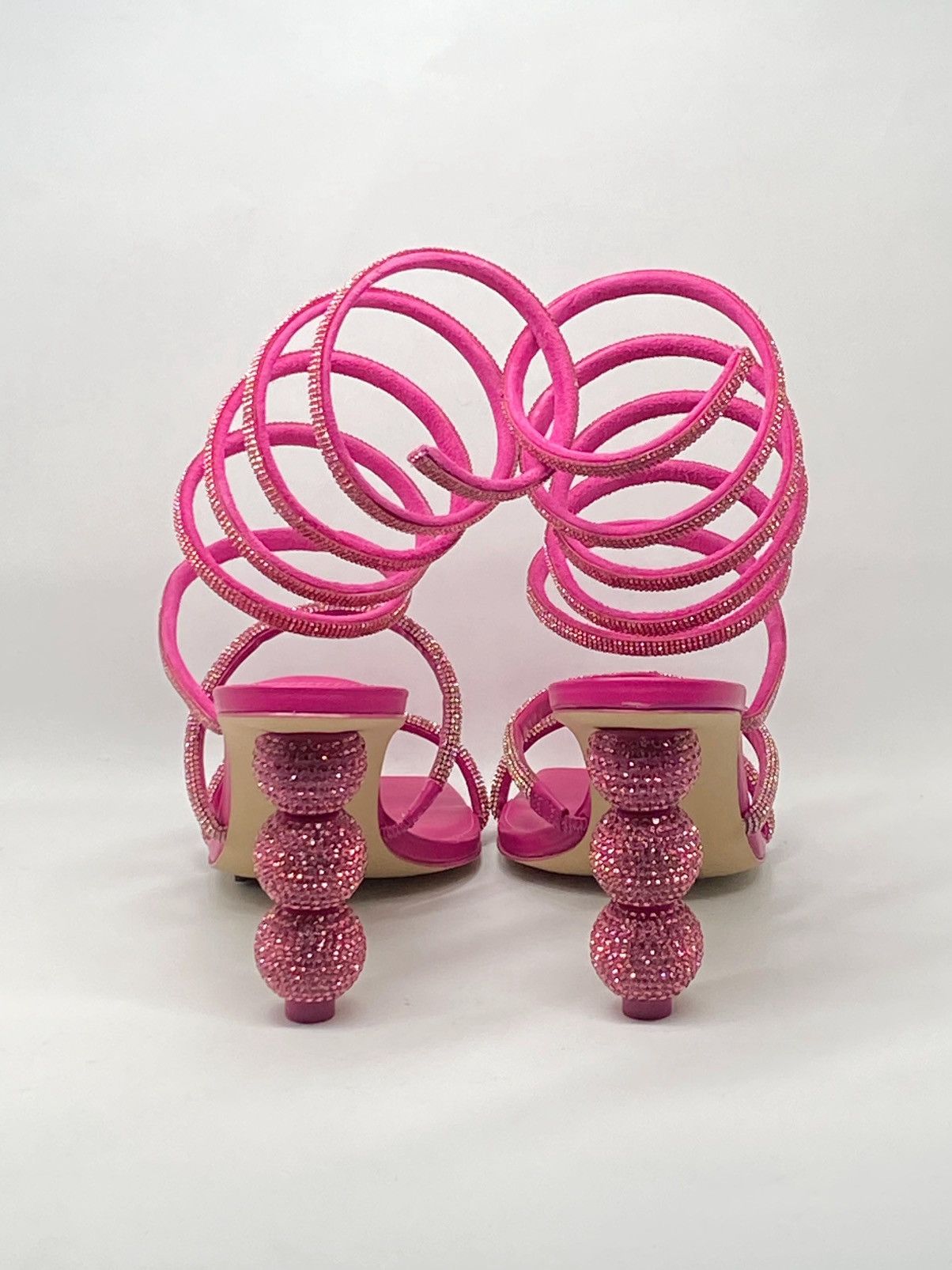 Cult Gaia Lislie Crystal Wrap Sandals size 39