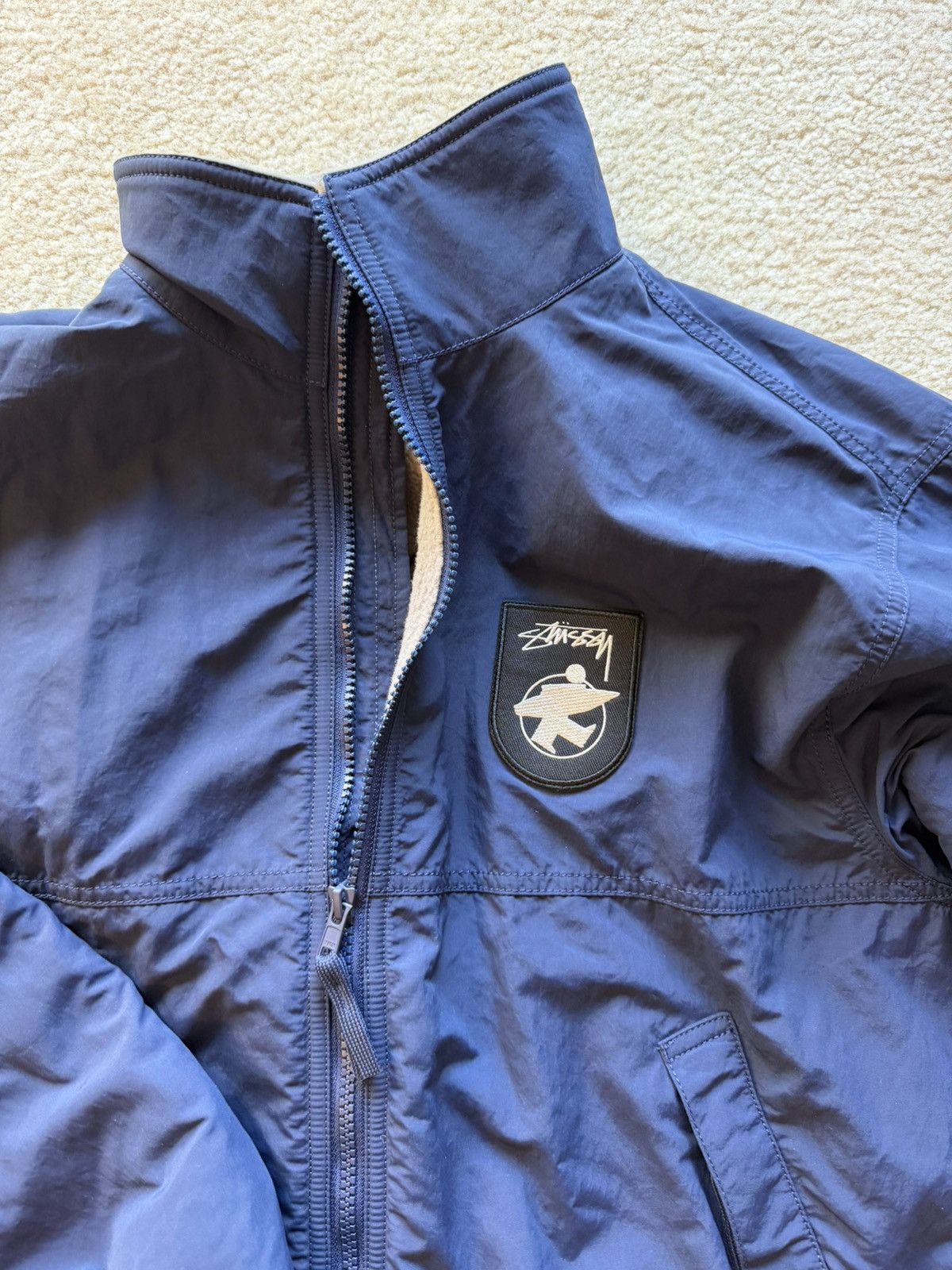 Stussy Stüssy Polar Fleece Lined Jacket Navy Size US S / EU 44-46 / 1 - 4 Thumbnail