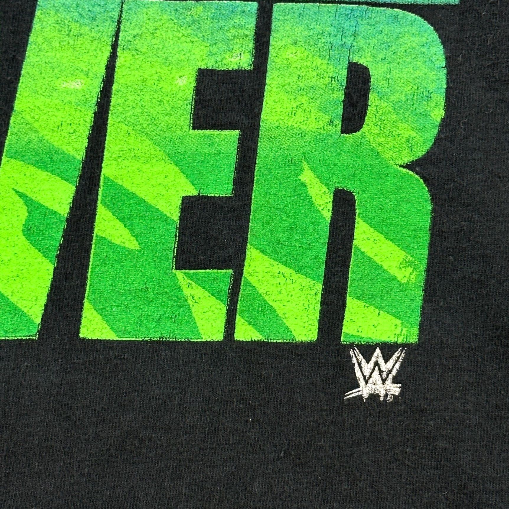 Olive WWE Ultimate Warrior Shirt Mens Large Black Shirts WWE WWF Graphic Print Crew Neck Short Sleeve Cotton Dark Black 2010-2019 Mens Size US L / EU 52-54 / 3 - 3 Thumbnail
