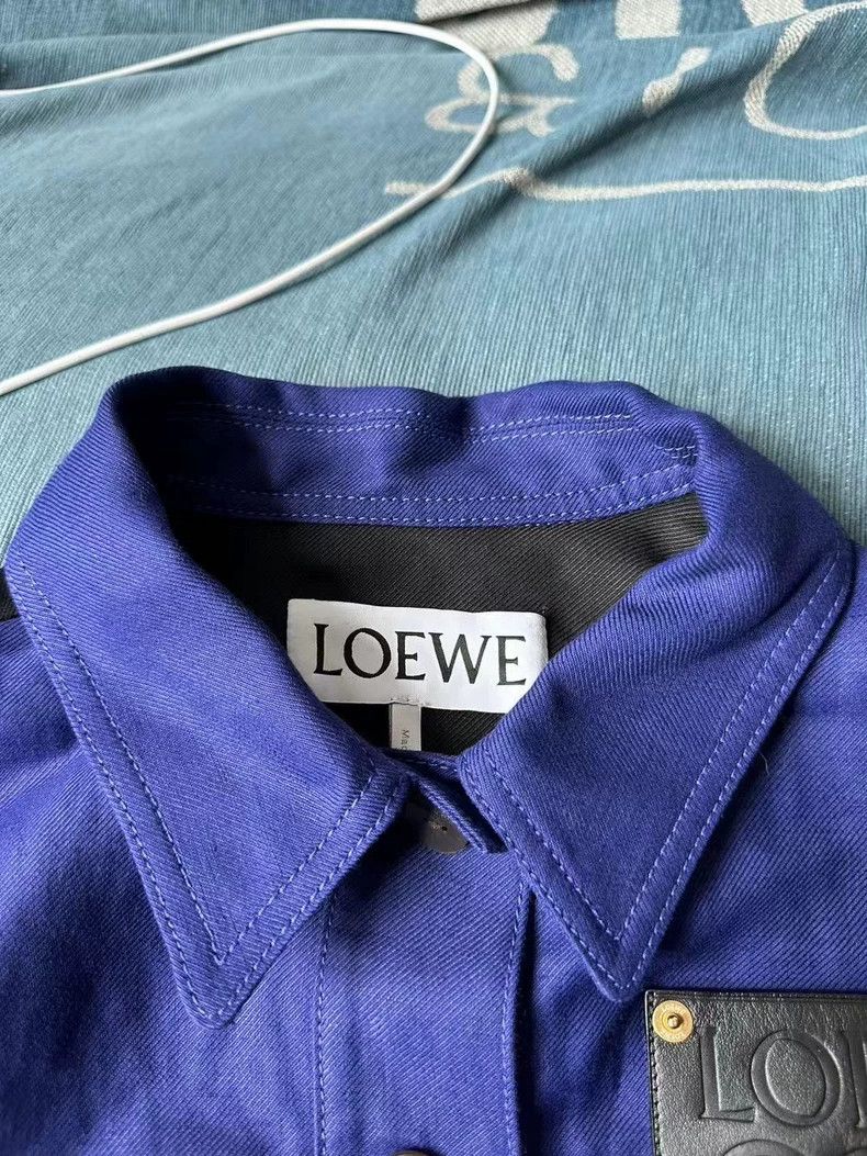 Loewe LOEWE A leather-trimmed jacket Size XXS / US 00 / IT 34 - 2 Thumbnail