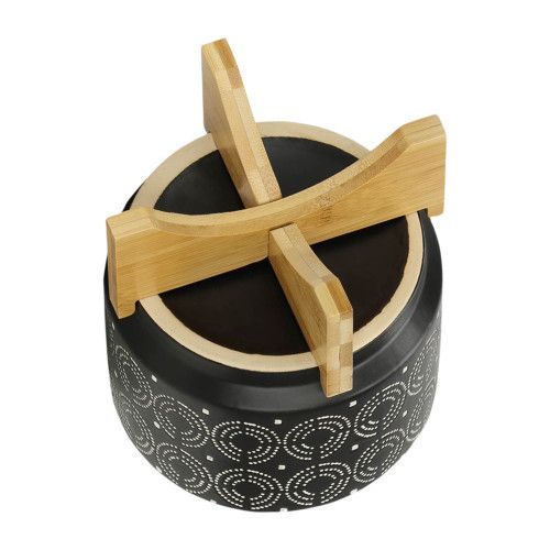 Designer × Homemade 7" SWIRL PLANTER ON STAND, BLACK Size US L / EU 52-54 / 3 - 7 Thumbnail