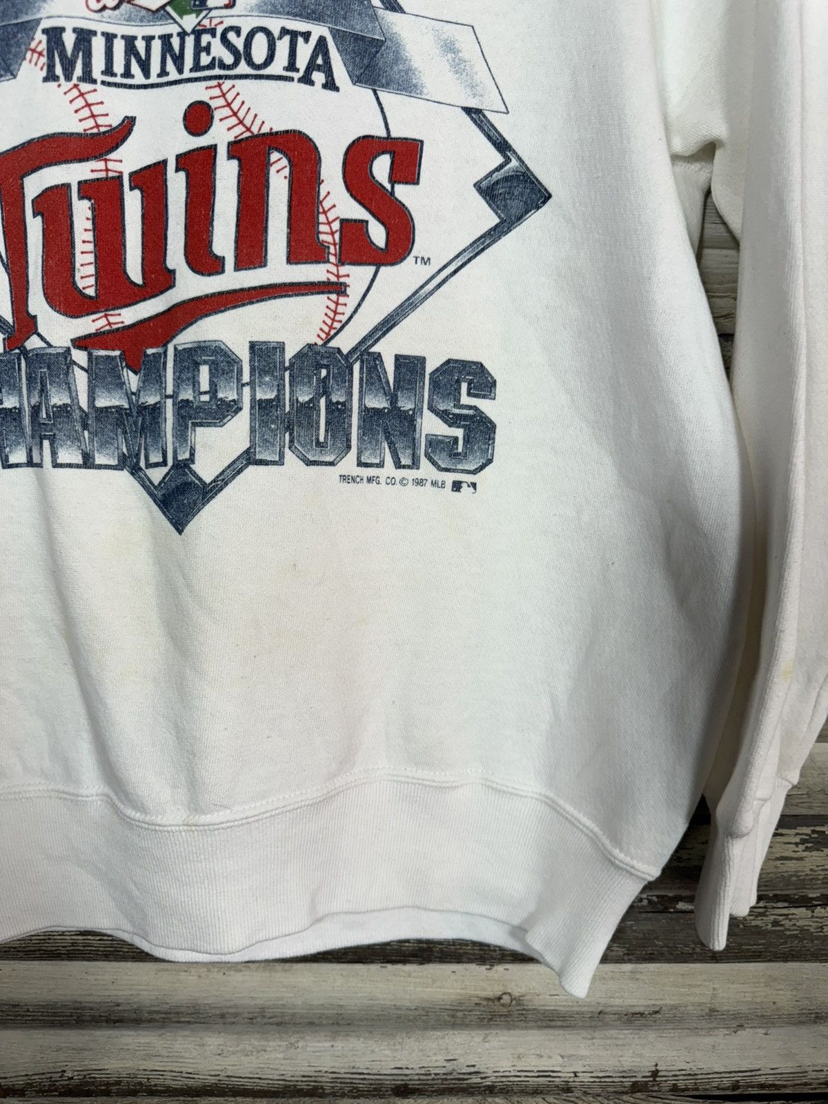 Vintage Vintage 1987 World Series Minnesota Twins Sweatshirt Size US L / EU 52-54 / 3 - 4 Thumbnail