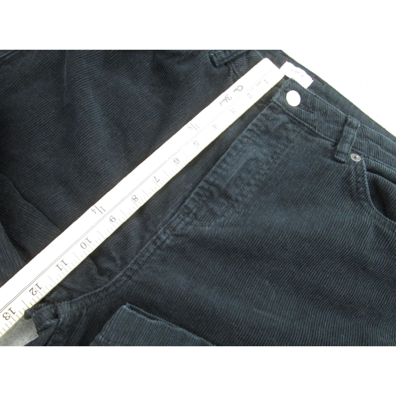RVCA RVCA Pants Womens 27 Black Corduroy Straight Leg 5 Pocket Zip Fly Casual Surf Size 27" / US 4 / IT 40 - 5 Thumbnail