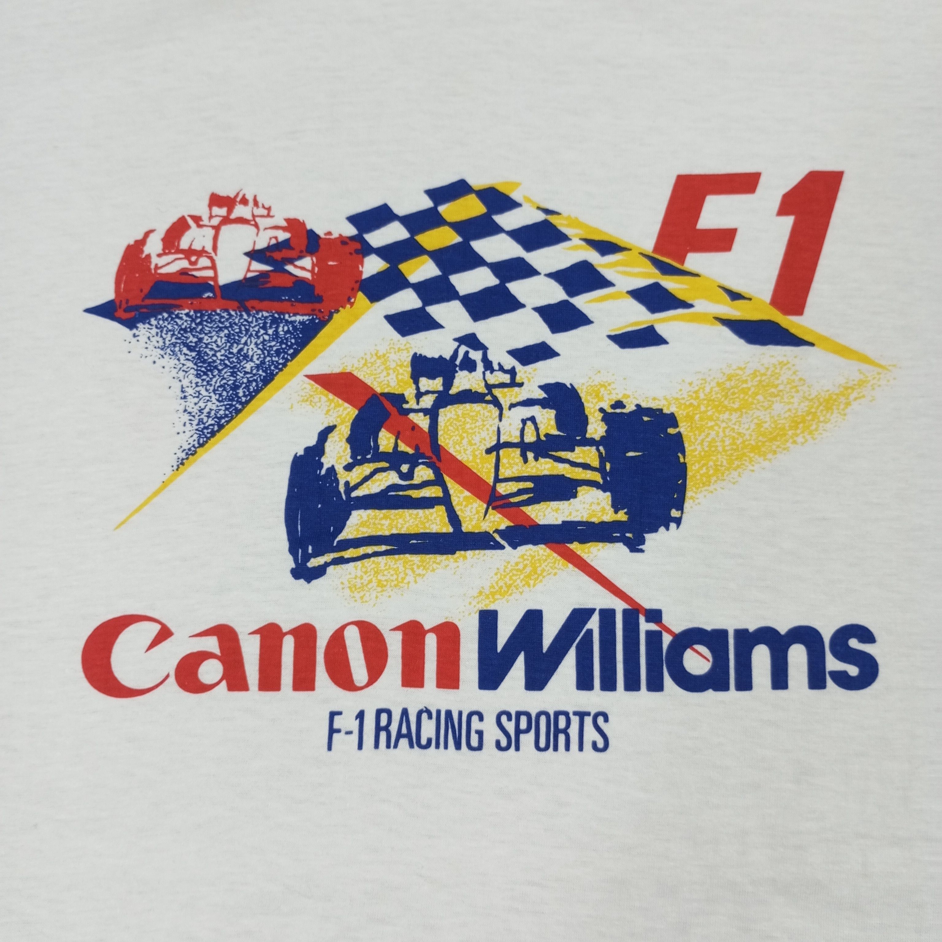 Canon × Vintage Canon Williams F1 Racing Sports Formula One Vintage Tshirt Size US L / EU 52-54 / 3 - 2 Thumbnail