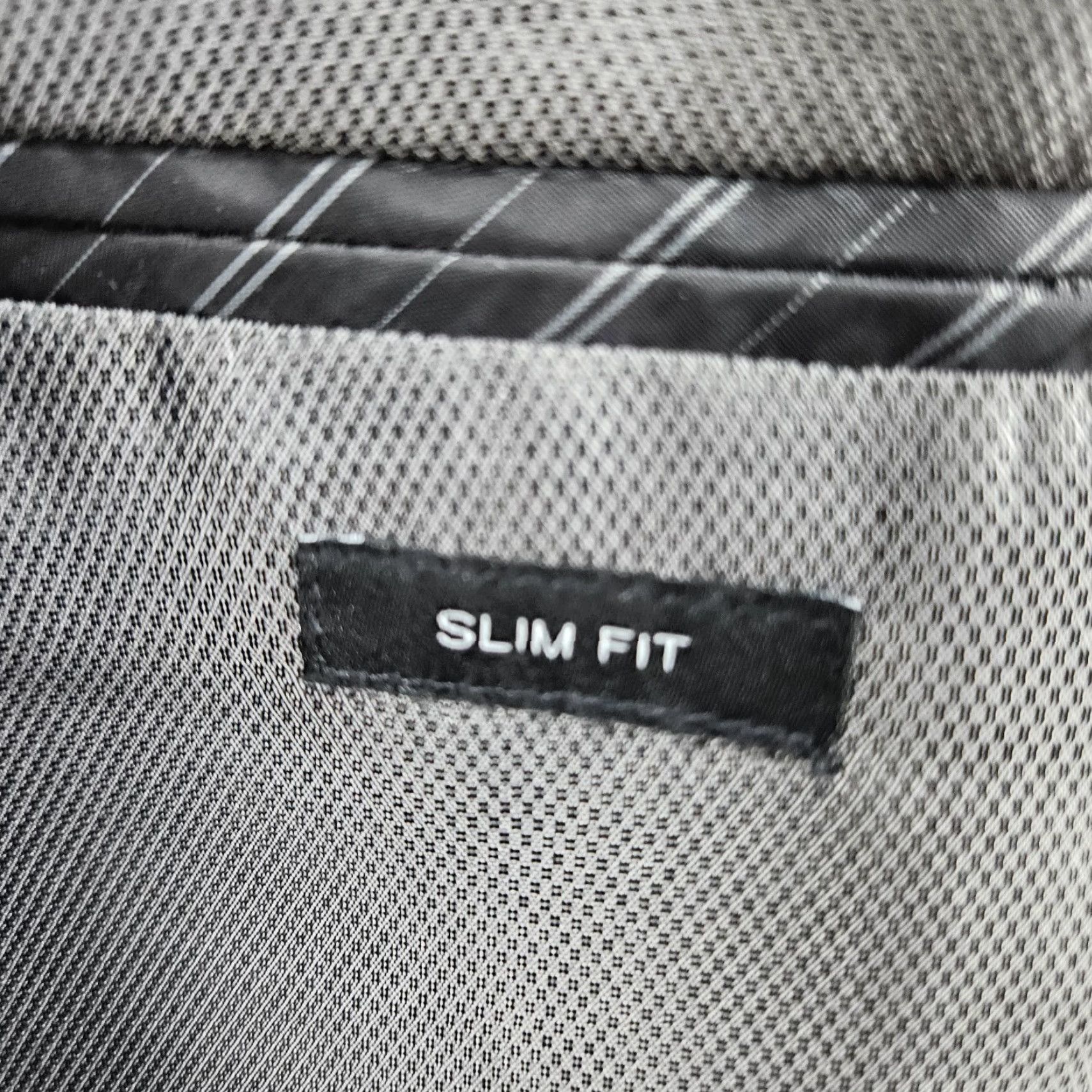 Kenneth Cole KENNETH COLE Awearness Grey Wool Stretch Slim Fit 2 Button Blazer Sport Coat 44L Size 44R - 5 Thumbnail
