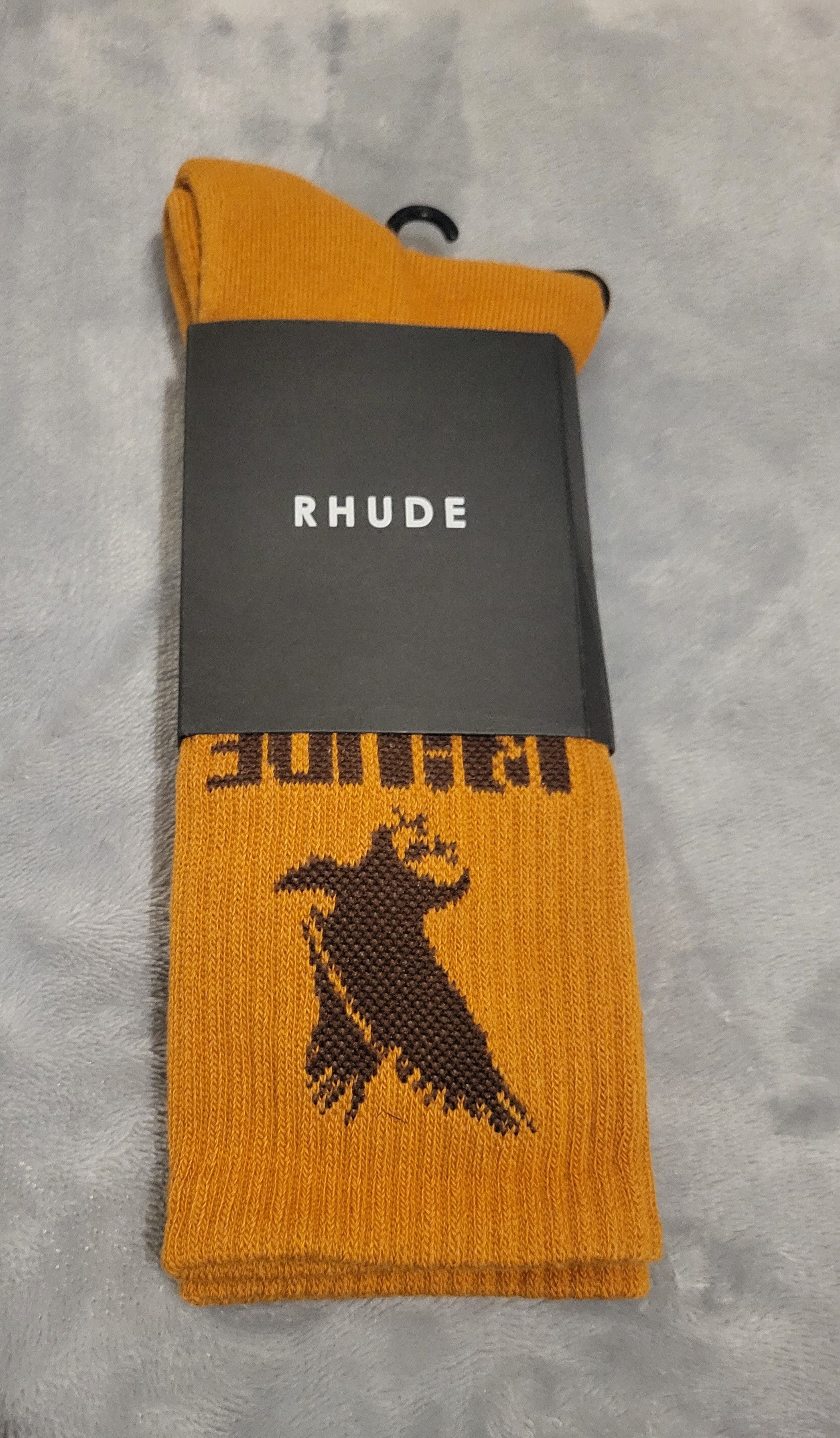 Rhude RHUDE Eagle Socks- Maroon (Rust Brown)1 Pair / Adult OS-BNWT Size ONE SIZE - 1 Thumbnail