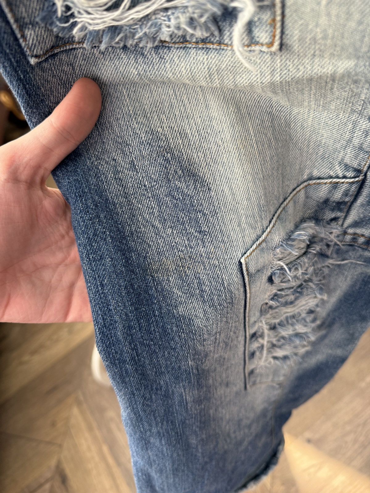 Other Vintage RAW Clothing Distressed Jeans Patchwork Streetwear Size US 34 / EU 50 - 14 Thumbnail