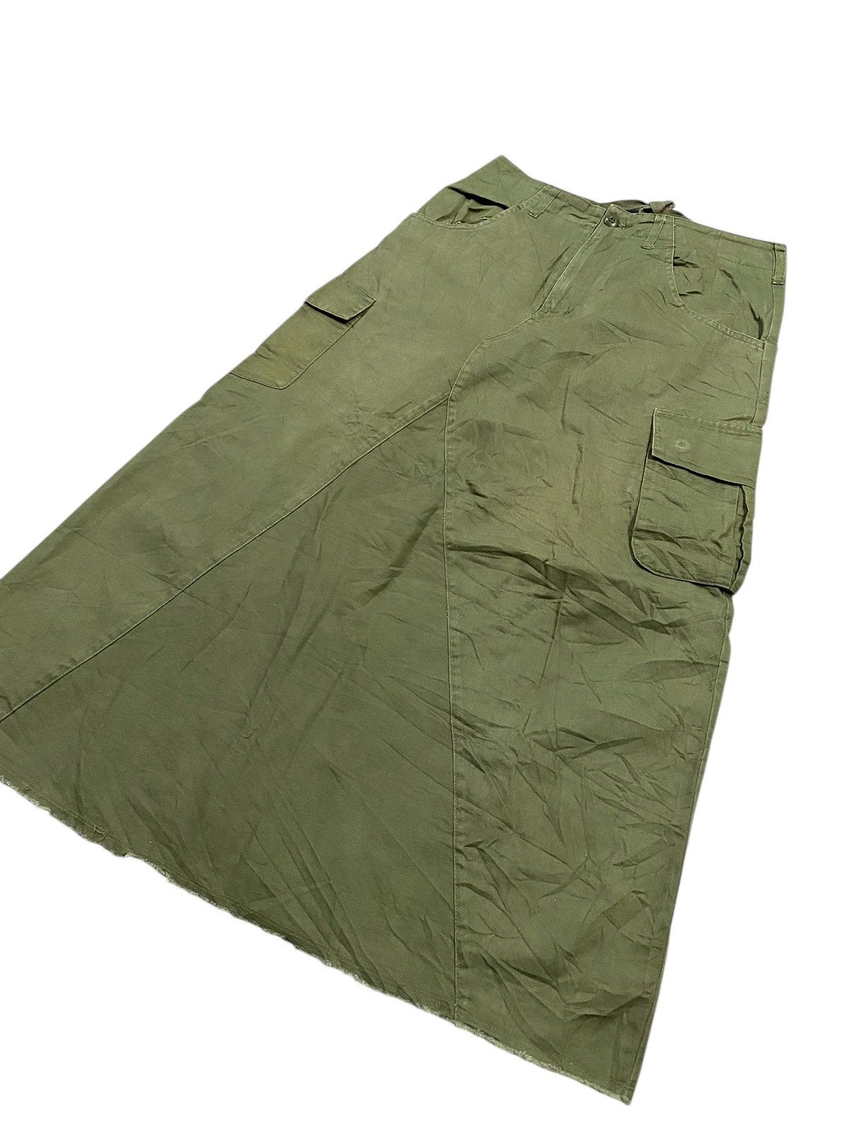 Japanese Brand Japanase brand rag machine skirt maxi army style two pocket Size 32" / US 10 / IT 46 - 4 Thumbnail