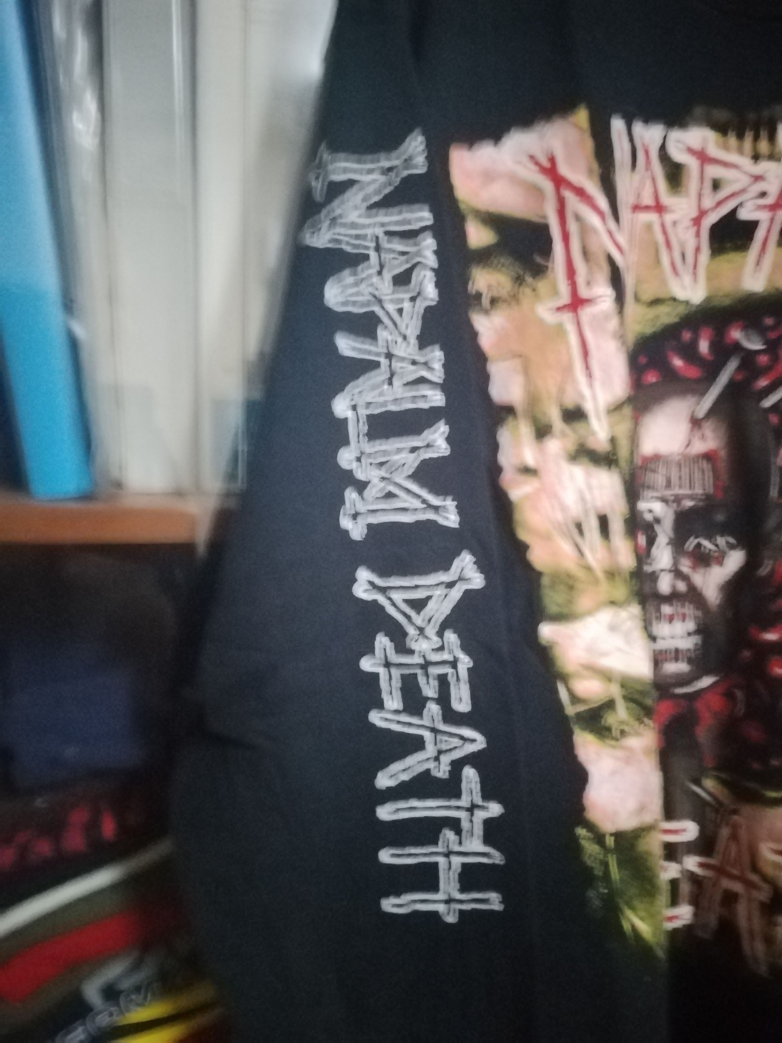 Fruit Of The Loom Napalm death Tour 1994 long sleeve shirt Size US XL / EU 56 / 4 - 6 Thumbnail