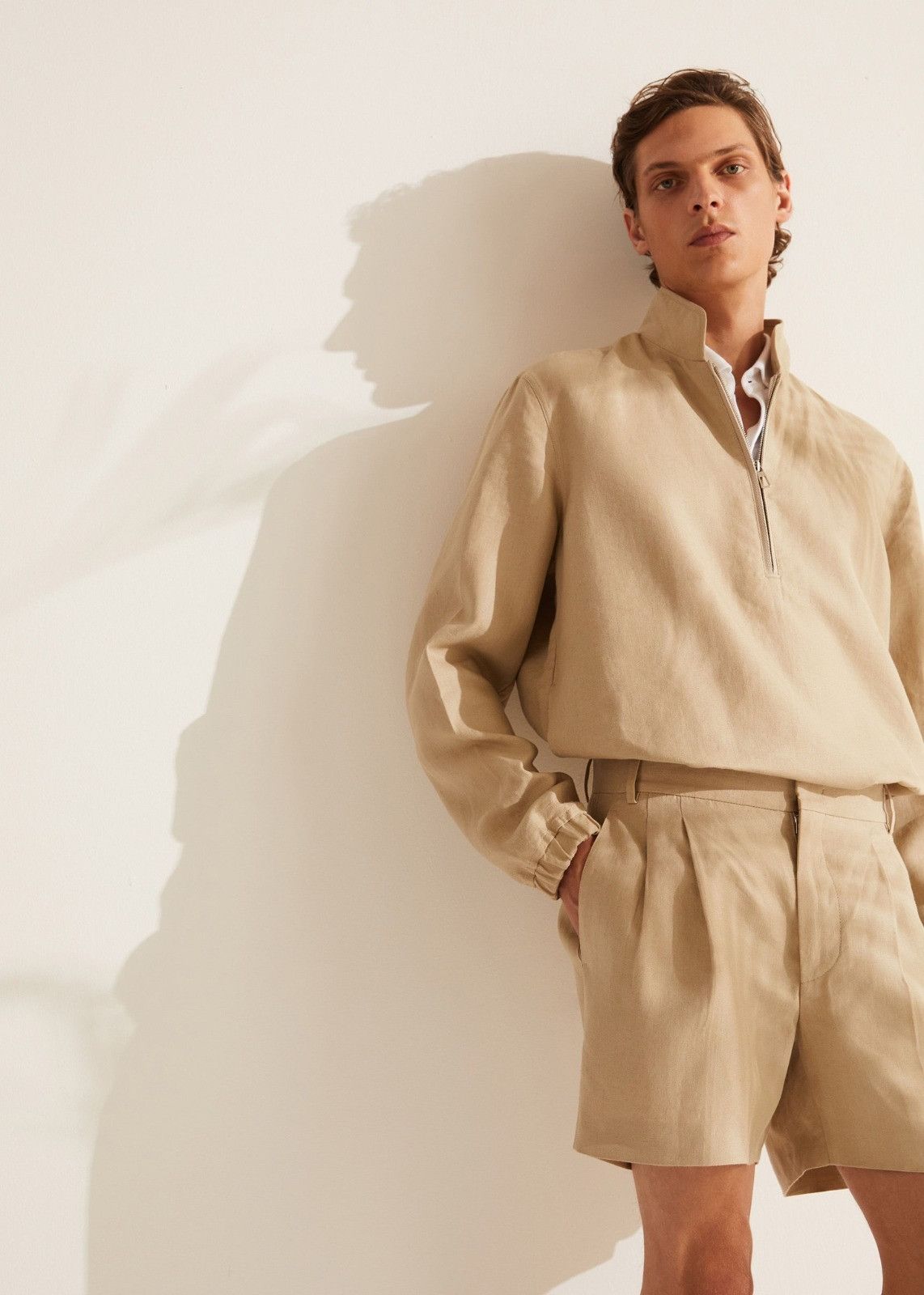 Loro Piana o1srvl11e1024 Honiara Bermuda Shorts in Khaki Size US 32 / EU 48 - 3 Thumbnail