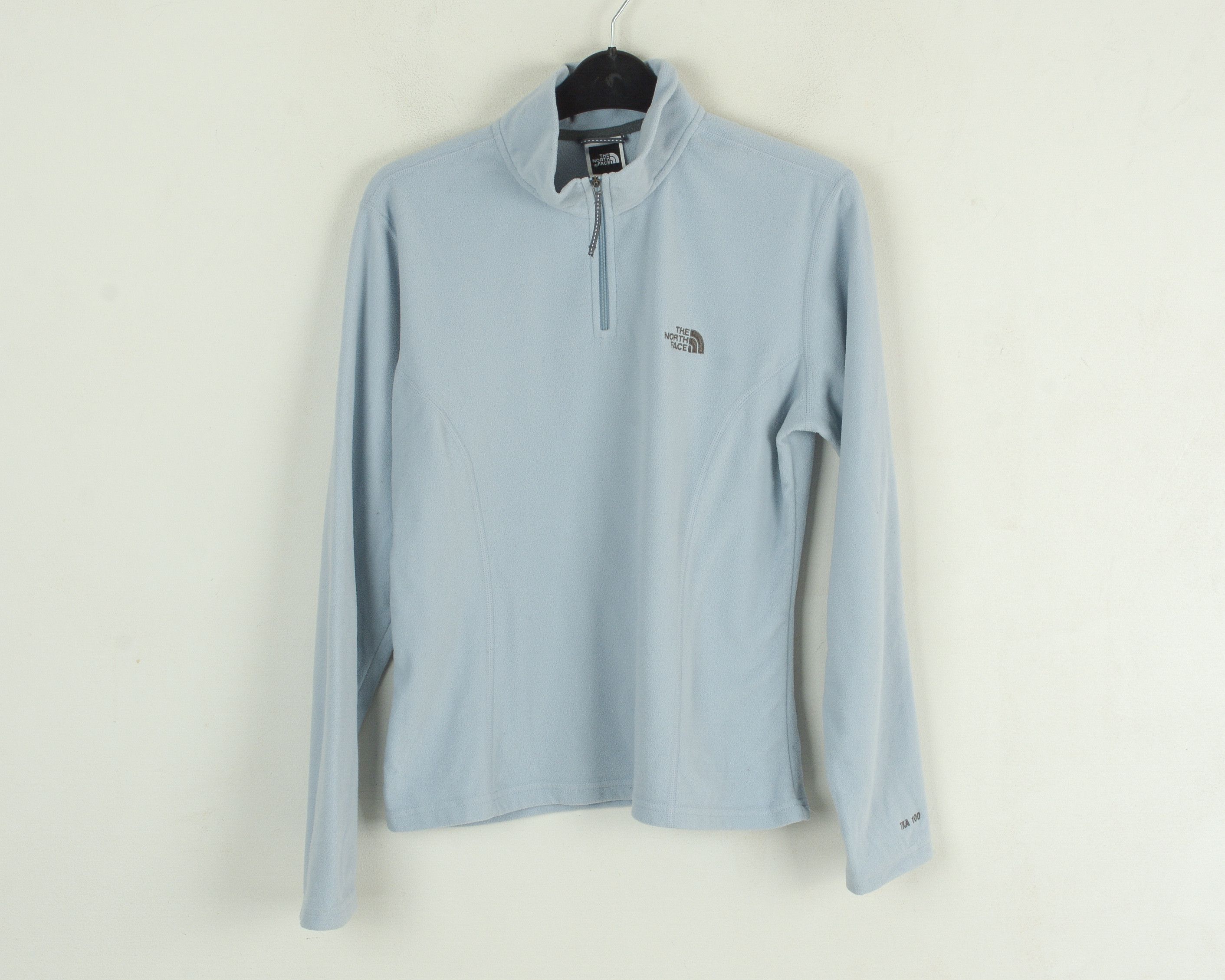 The North Face M Blue Fleece Jumper Pullover Sweater Zip Neck Sweatshirt Size M / US 6-8 / IT 42-44 - 1 Thumbnail