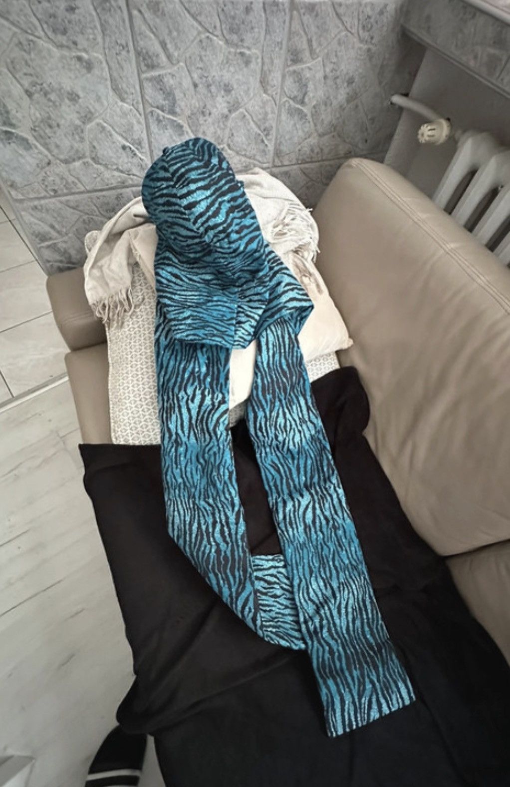 H&M × Kenzo Kenzo x H&M hat cap with scarf Size ONE SIZE - 5 Thumbnail