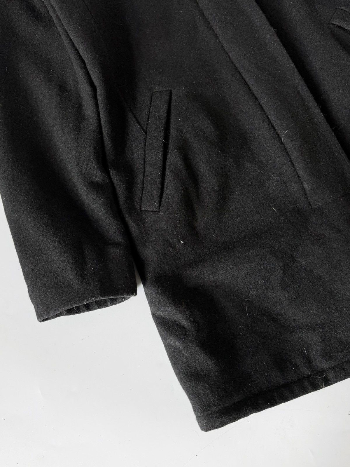 Helmut Lang Helmut Lang 1998 Black Long Wool Coat Size XS / US 0-2 / IT 36-38 - 4 Thumbnail