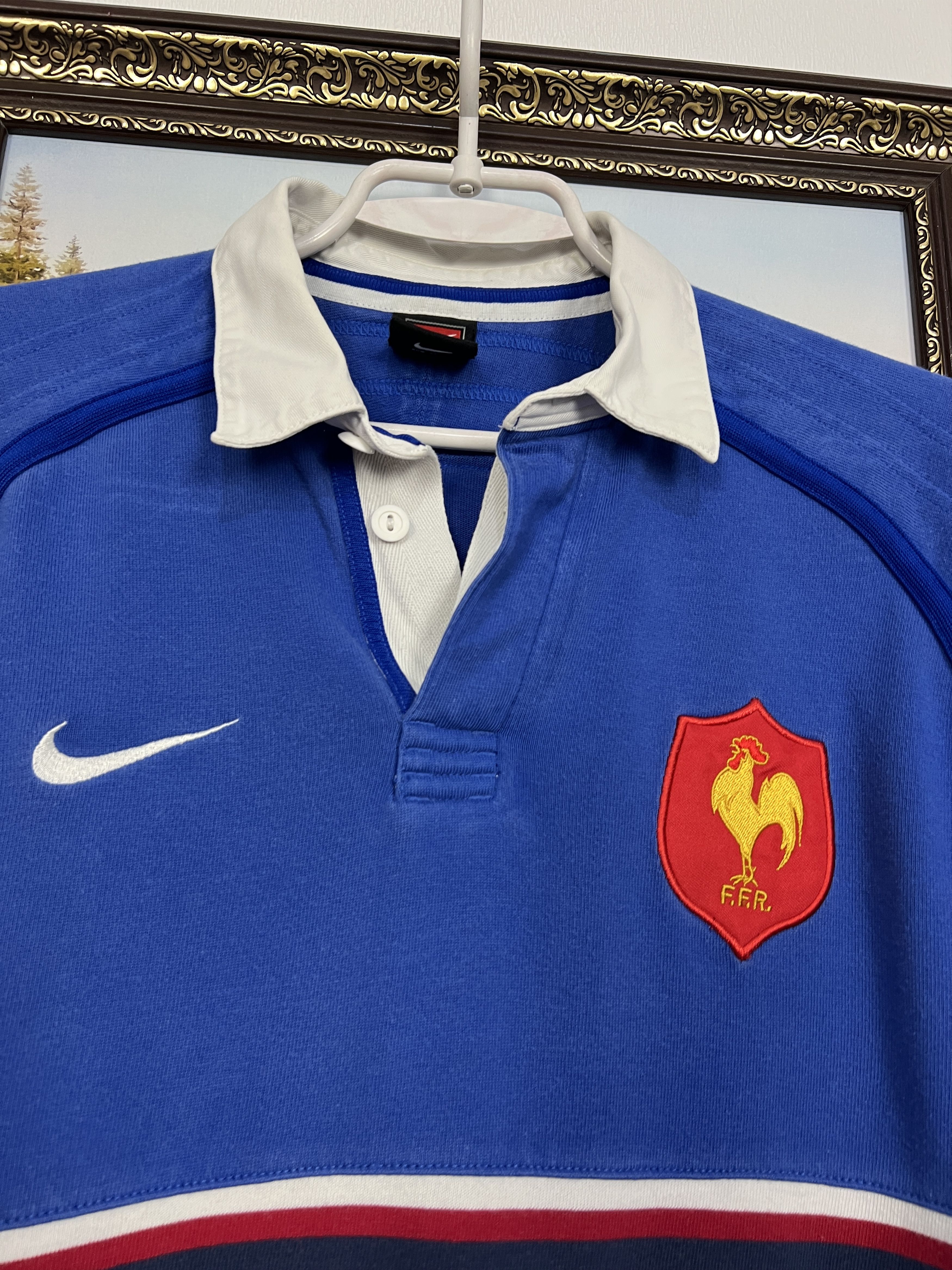 Nike Vintage 90's France Rugby Union Long Sleeve Jersey Trikot Size US M / EU 48-50 / 2 - 3 Thumbnail