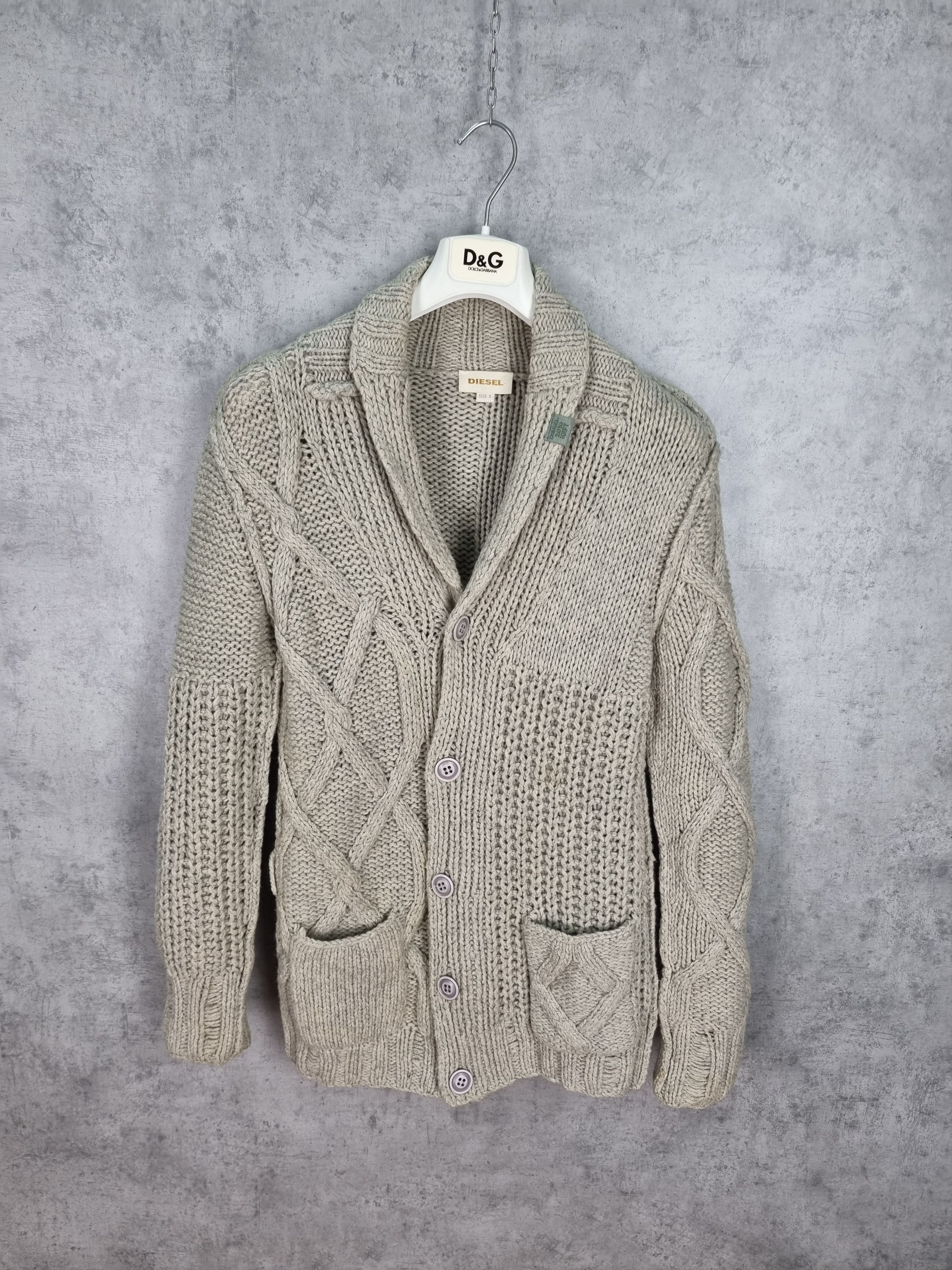 Diesel × Vintage Diesel Gorgeous Heavy Knitted Cardigan Size US S / EU 44-46 / 1 - 2 Thumbnail