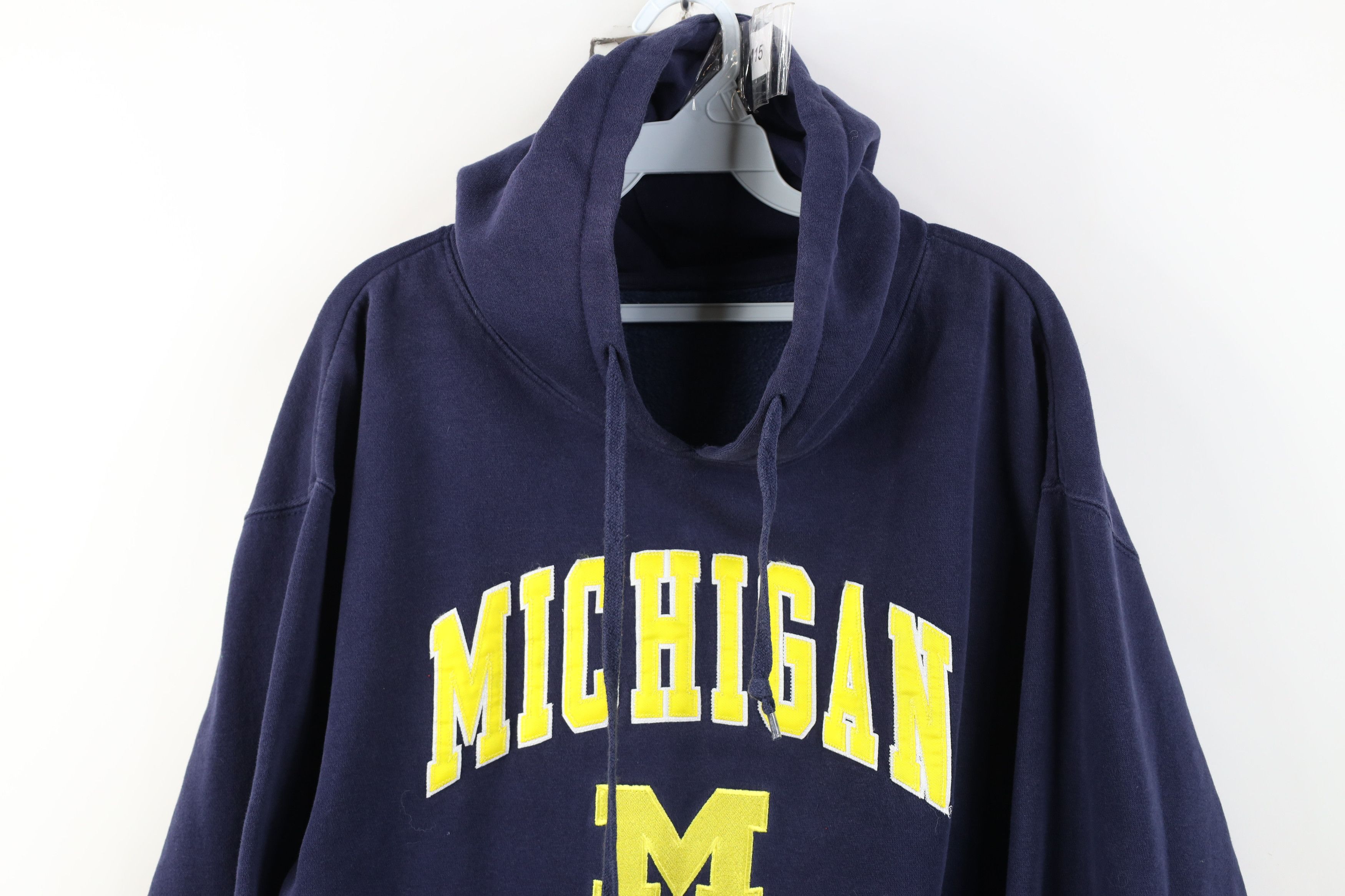 Vintage Vintage 90s Spell University of Michigan Hoodie Sweatshirt Size US L / EU 52-54 / 3 - 2 Thumbnail